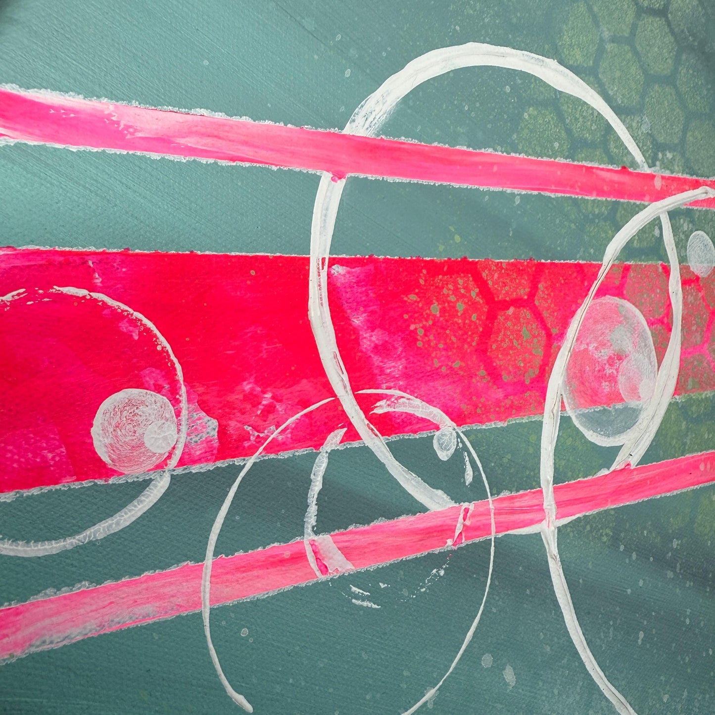 Dekorative Gemälde abstrakt. Das moderne Gemälde wurde von der Künstlerin Janiscolorart handgemalt.