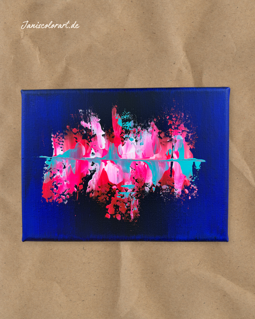 19- Chromatische Impulse Nr. 2 – Moderne Kunst auf Leinwand, ausdrucksstarkes Minibild