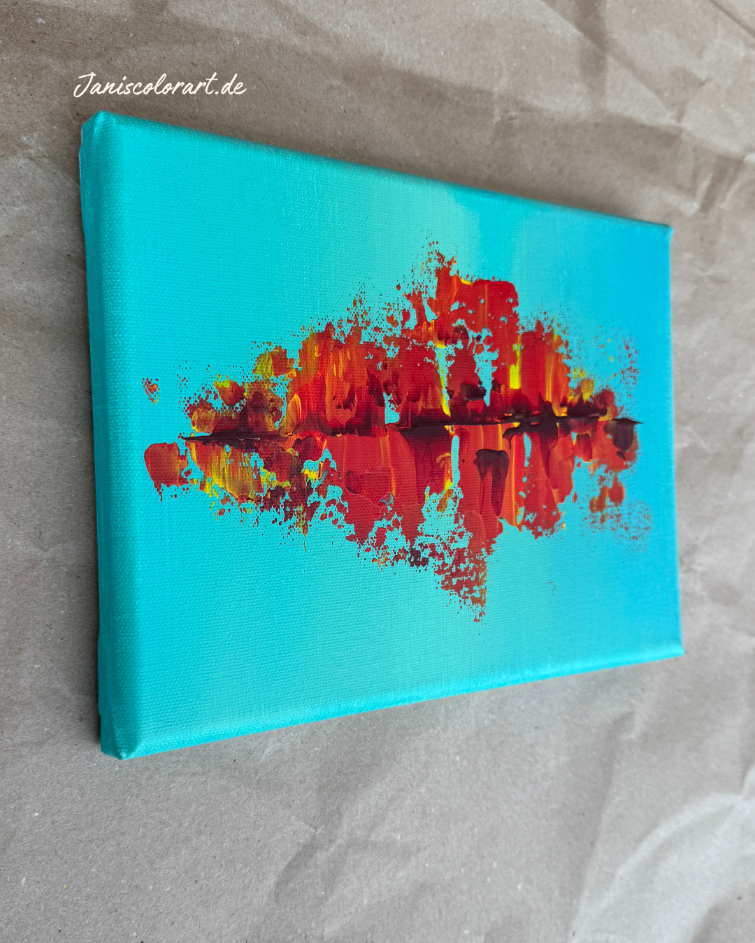 Seitenansicht Keilrahmen 24×18 cm