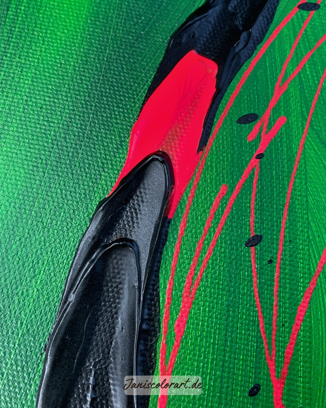 Originales Kunstwerk von Janiscolorart - Abstrakte Malerei auf Holzkeilrahmen