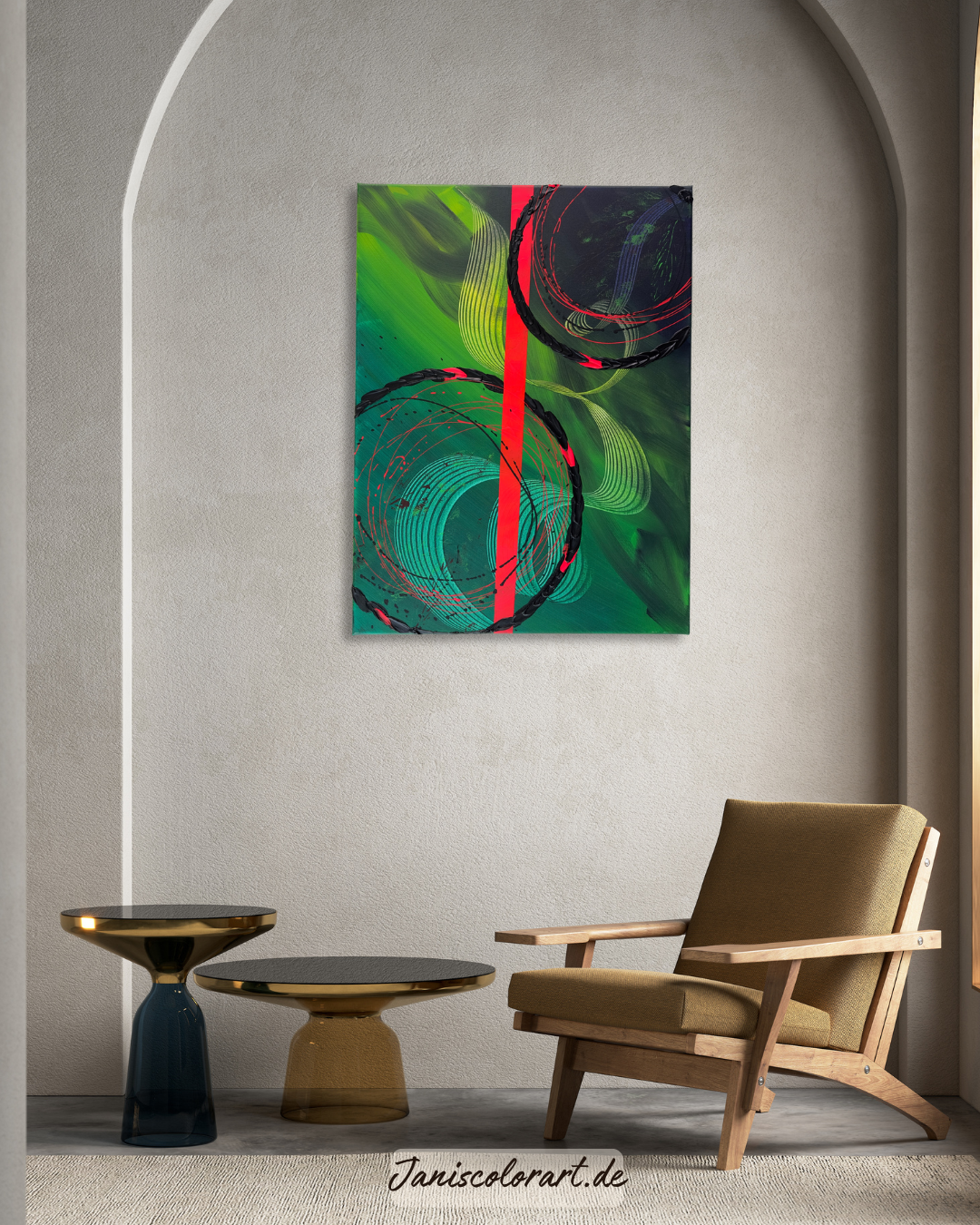 Handgemachtes Unikat - Abstrakte Kunst für Wohnzimmer und Galerie