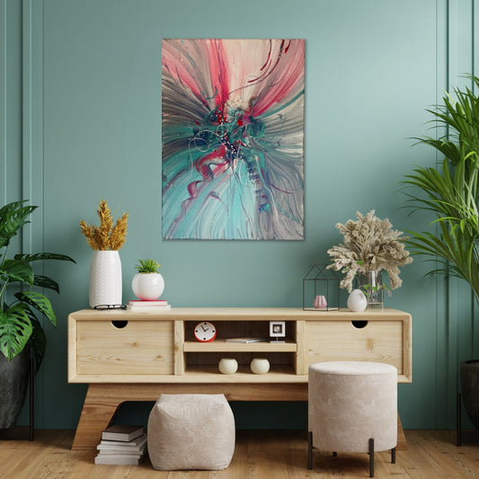 abstrakte kunst kaufen original. Zeitgenössische Unikate handgemalt in Deutschland.