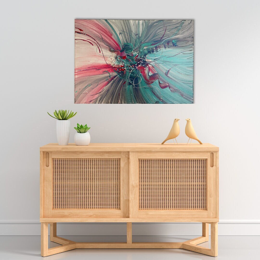 abstrakte kunst kaufen original. Zeitgenössische Unikate handgemalt in Deutschland.