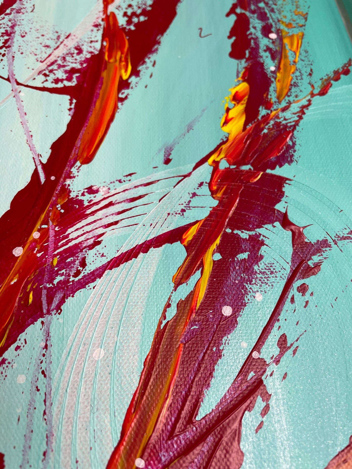 handgemalte bilder auf leinwand für wohnzimmer von Künstlerin online kaufen kaufen.