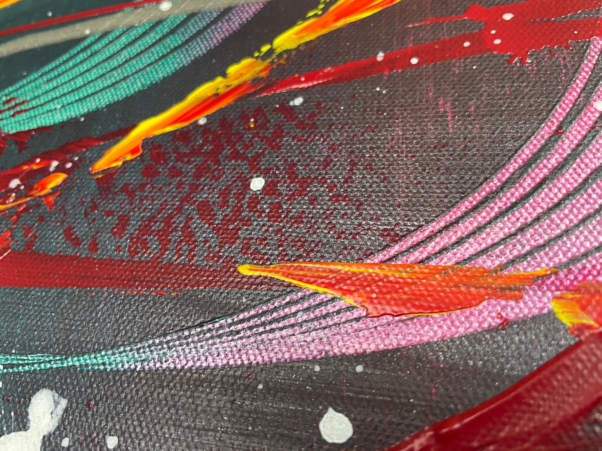 handgemalte bilder auf leinwand für wohnzimmer von Künstlerin online kaufen kaufen.