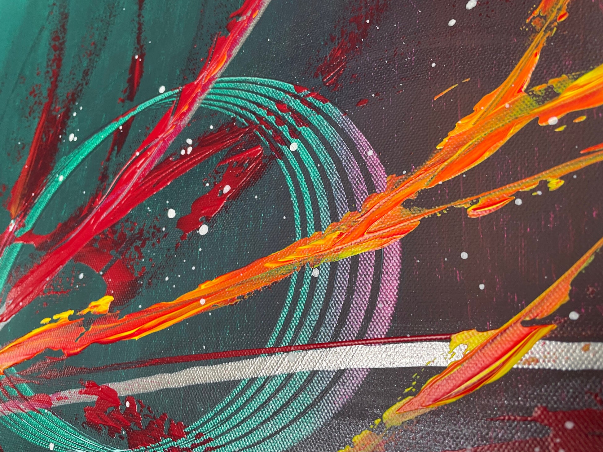 handgemalte bilder auf leinwand für wohnzimmer von Künstlerin online kaufen kaufen.