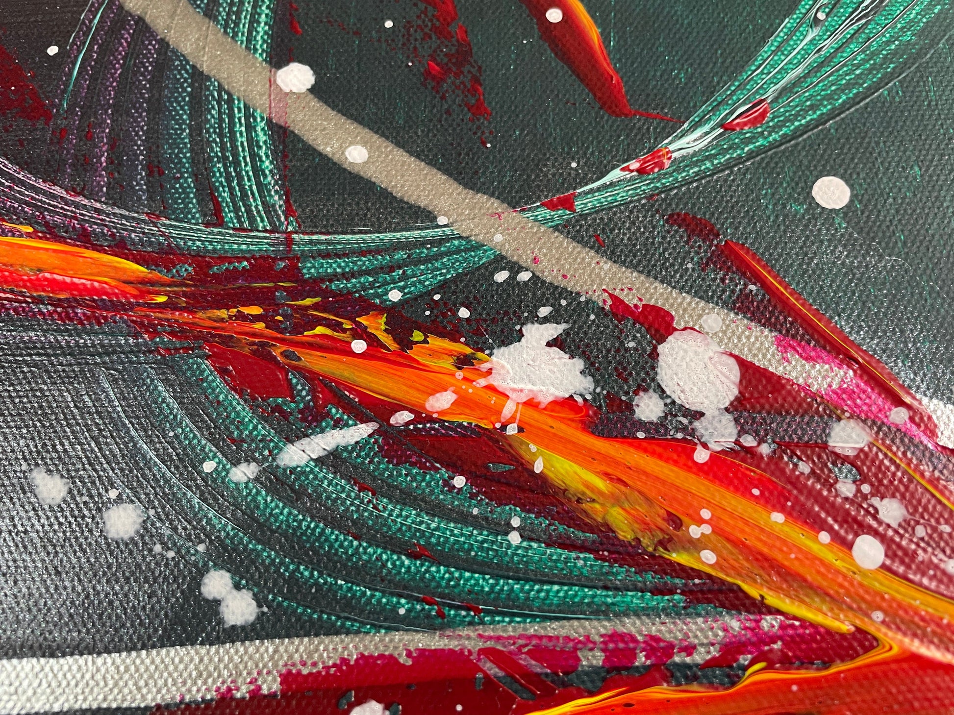 handgemalte bilder auf leinwand für wohnzimmer von Künstlerin online kaufen kaufen.