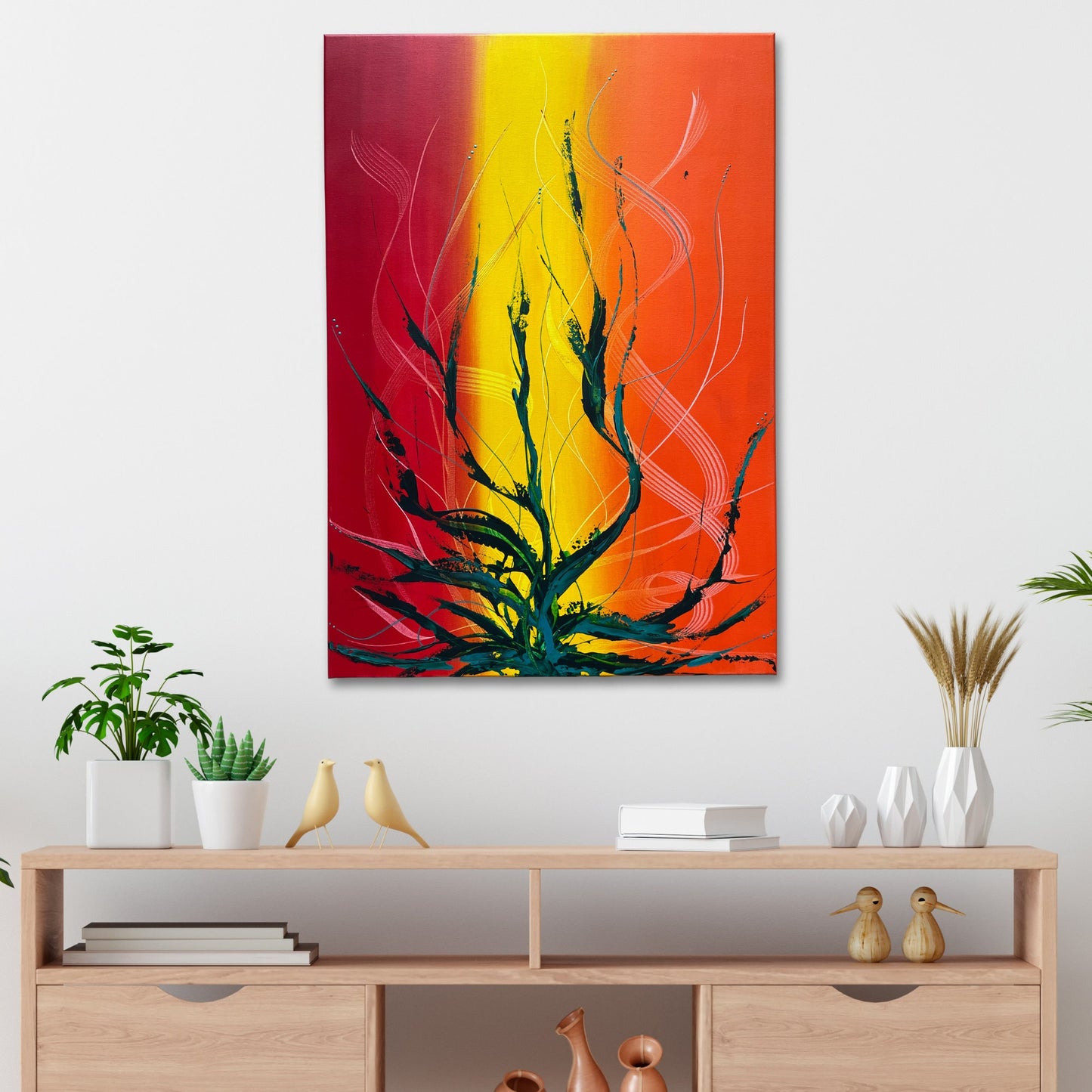 Bunte Bilder Wohnzimmer: unbekannte Künstler Bilder kaufen für Wohnräume und Büro.