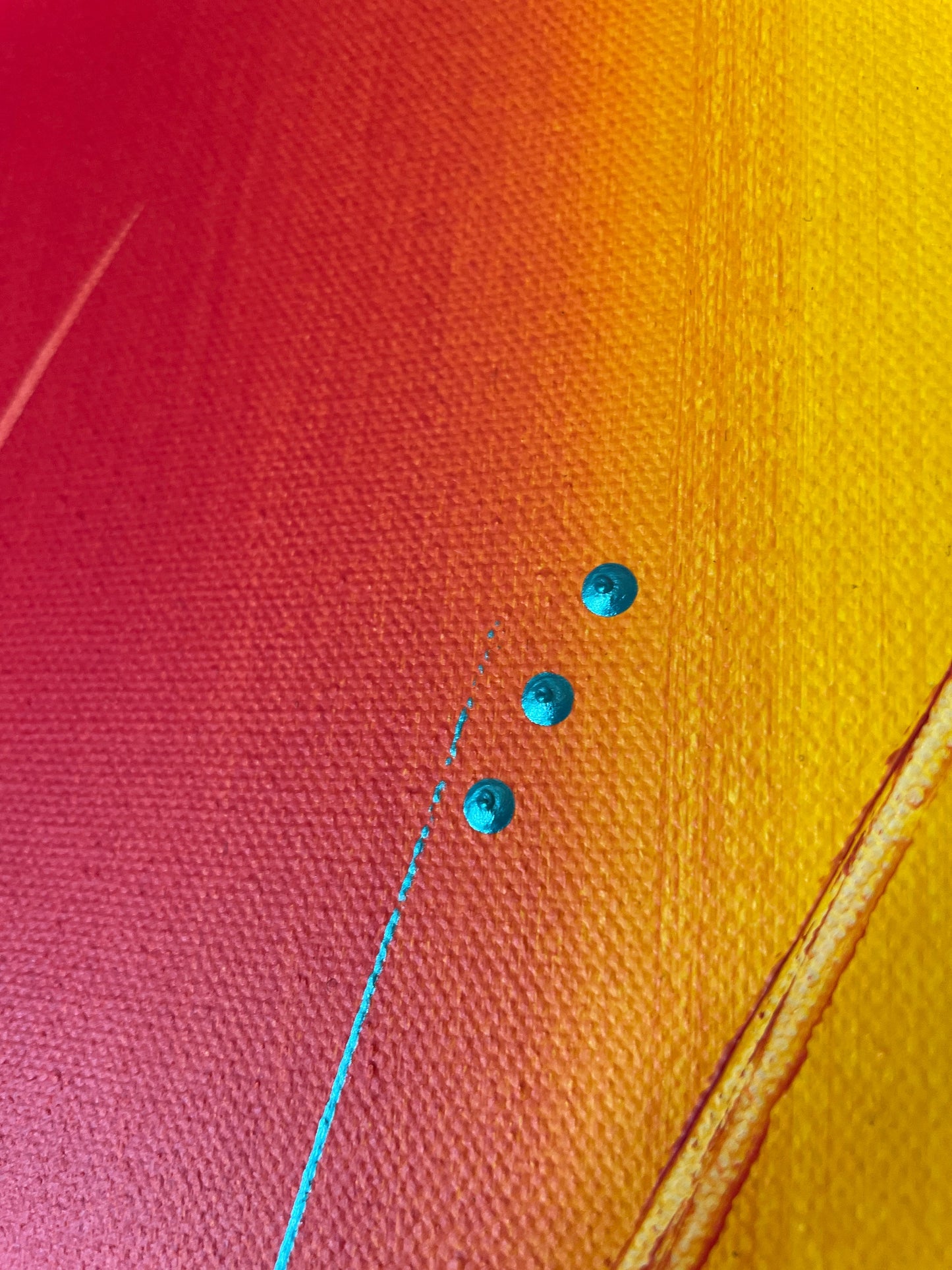 Acrylgemälde Abstrakt Rot Orange Gelb Grün