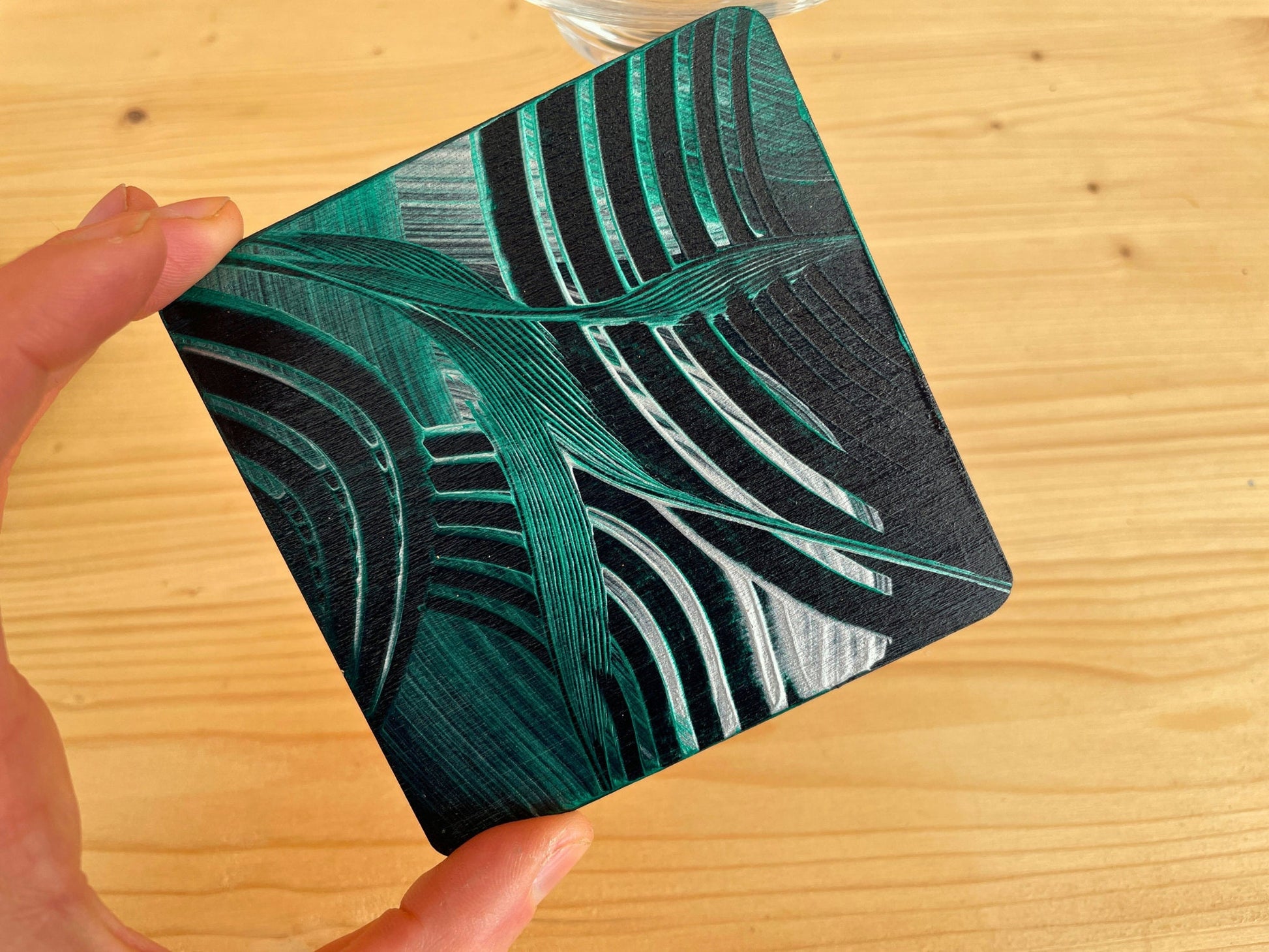 Moderne Untersetzer für Gläser - für Hausbar und Tischdeko. Perfekte Geschenkidee.