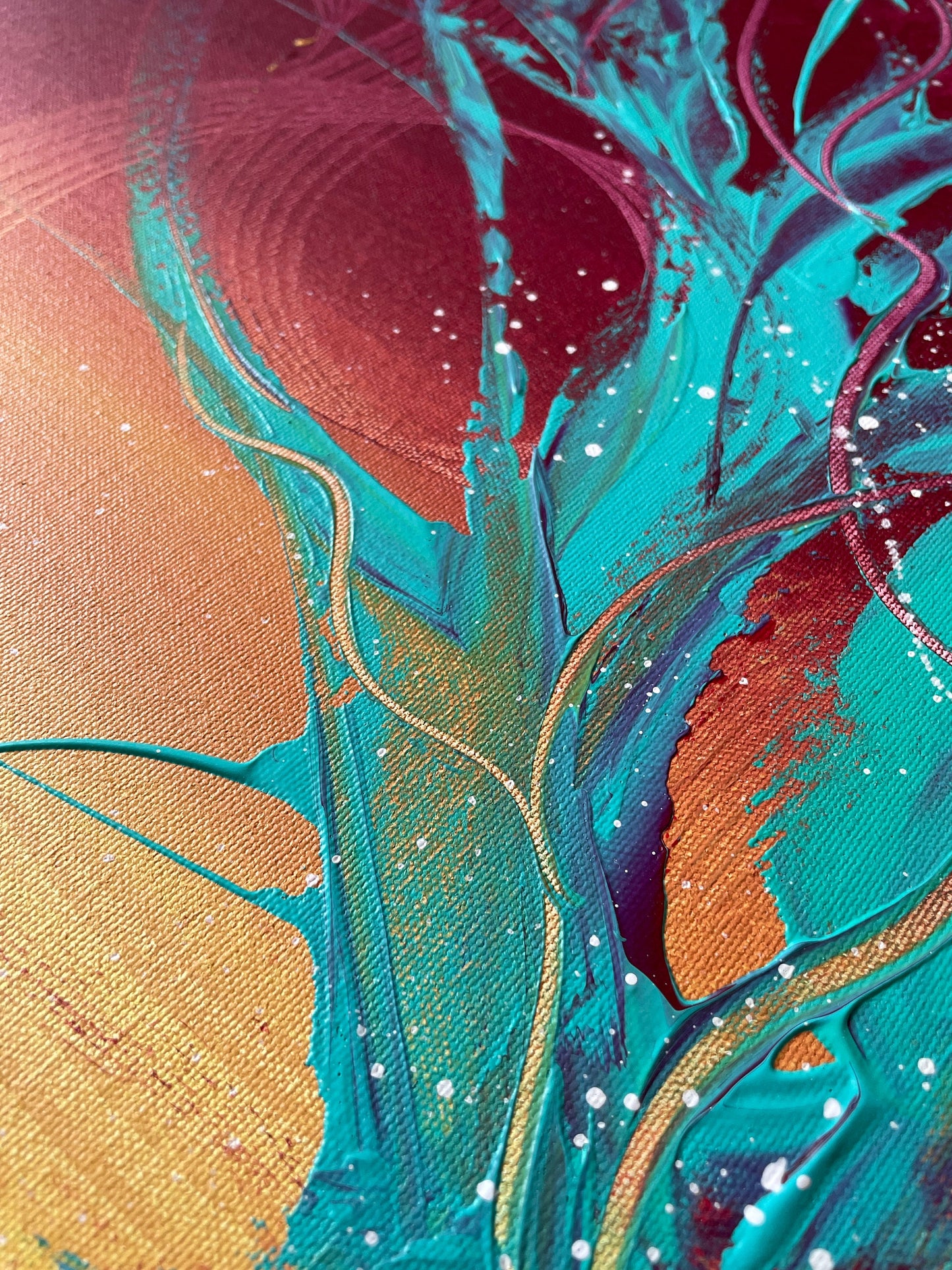 unbekannte künstler bilder kaufen: modernes gemälde für wohnzimmer.