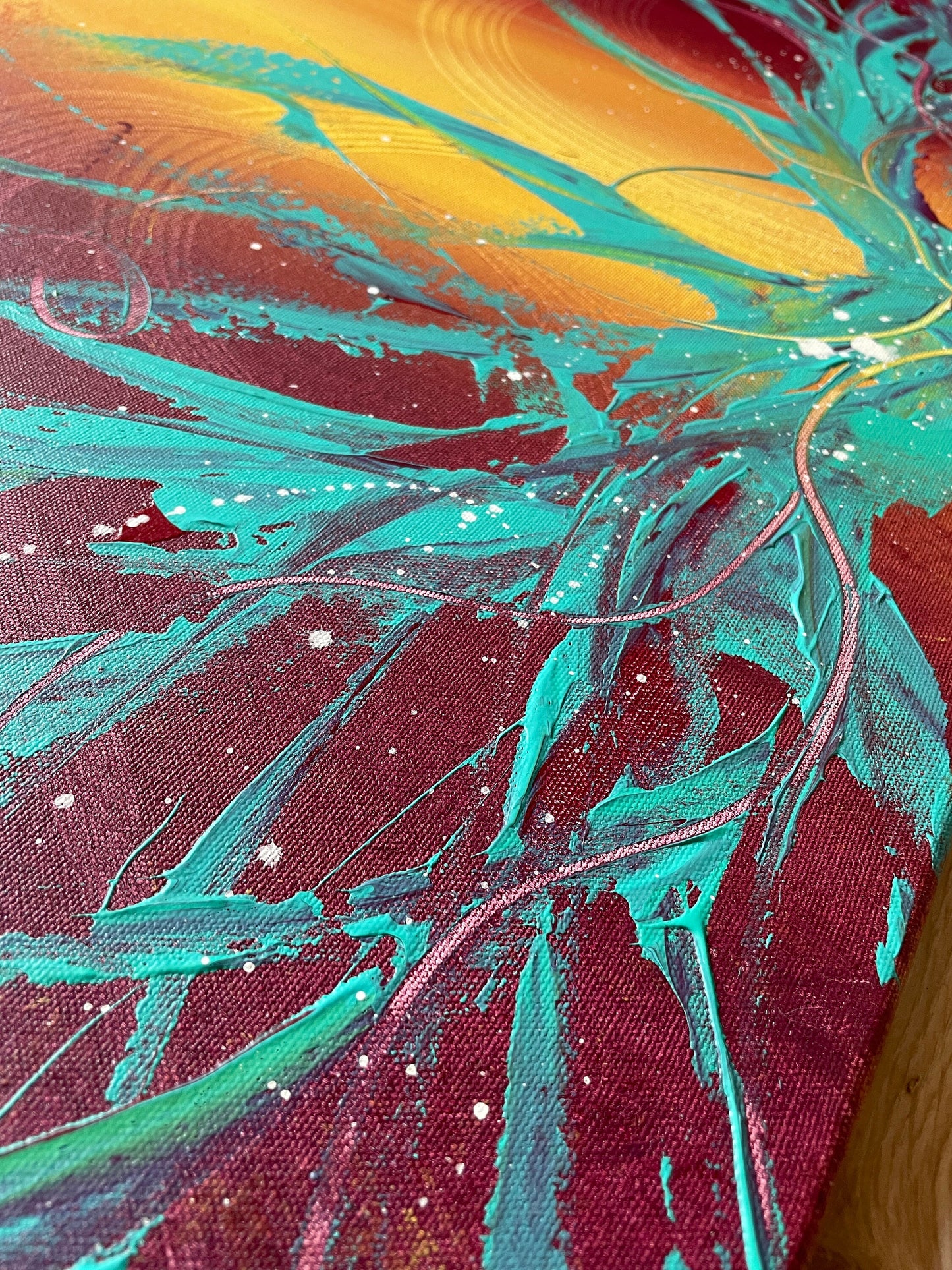 unbekannte künstler bilder kaufen: modernes gemälde für wohnzimmer.