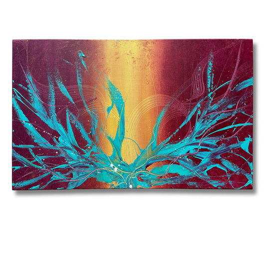 unbekannte künstler bilder kaufen: modernes gemälde für wohnzimmer.