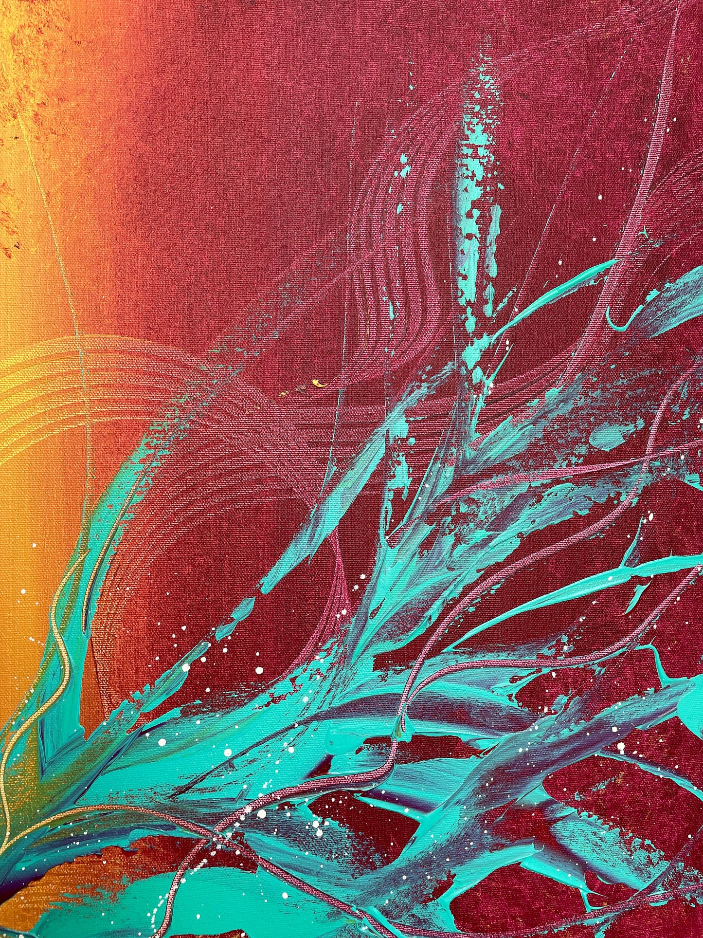 unbekannte künstler bilder kaufen: modernes gemälde für wohnzimmer.