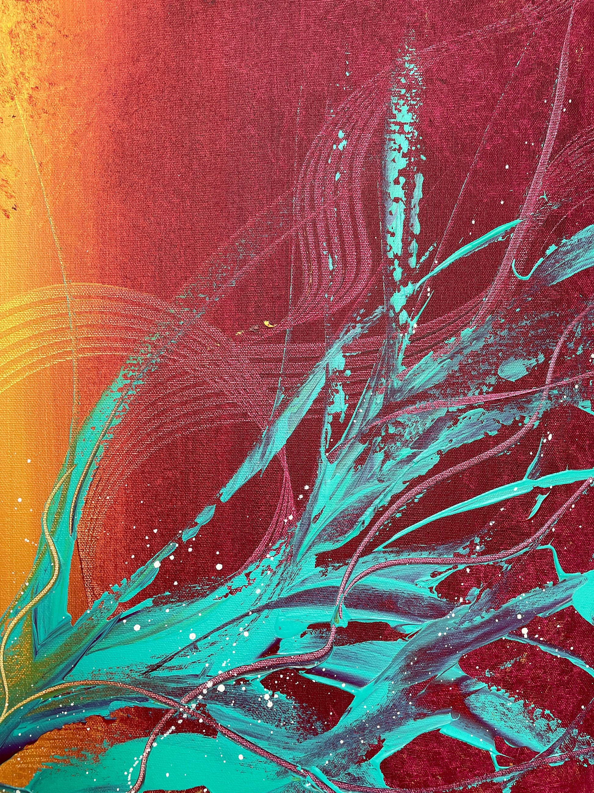 unbekannte künstler bilder kaufen: modernes gemälde für wohnzimmer.