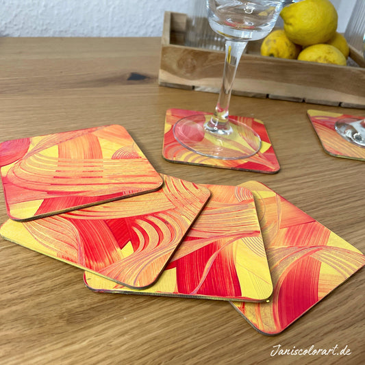 Moderne Untersetzer für Gläser - für Hausbar und Tischdeko. Perfekte Geschenkidee.