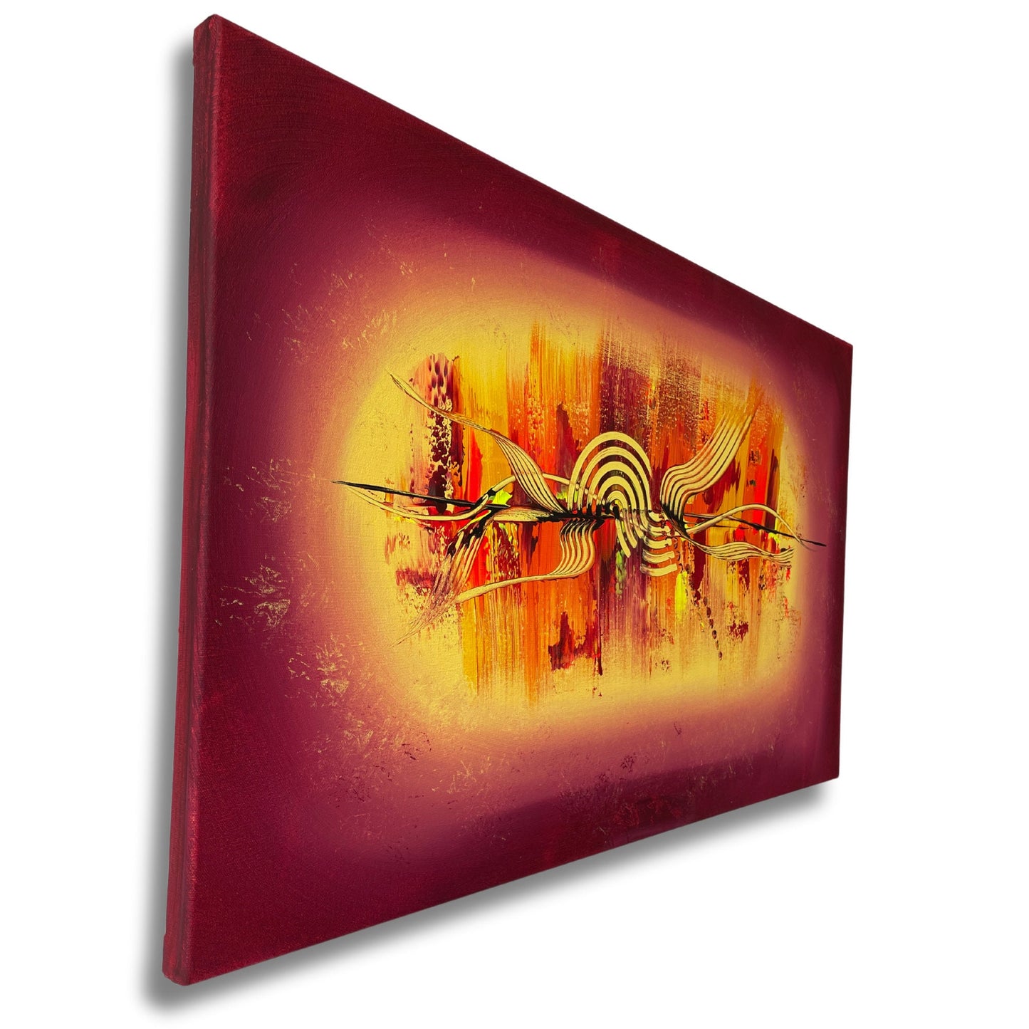 gemälde abstrakte kunst leinwand im modernen Design für ein schönes Esszimmer.