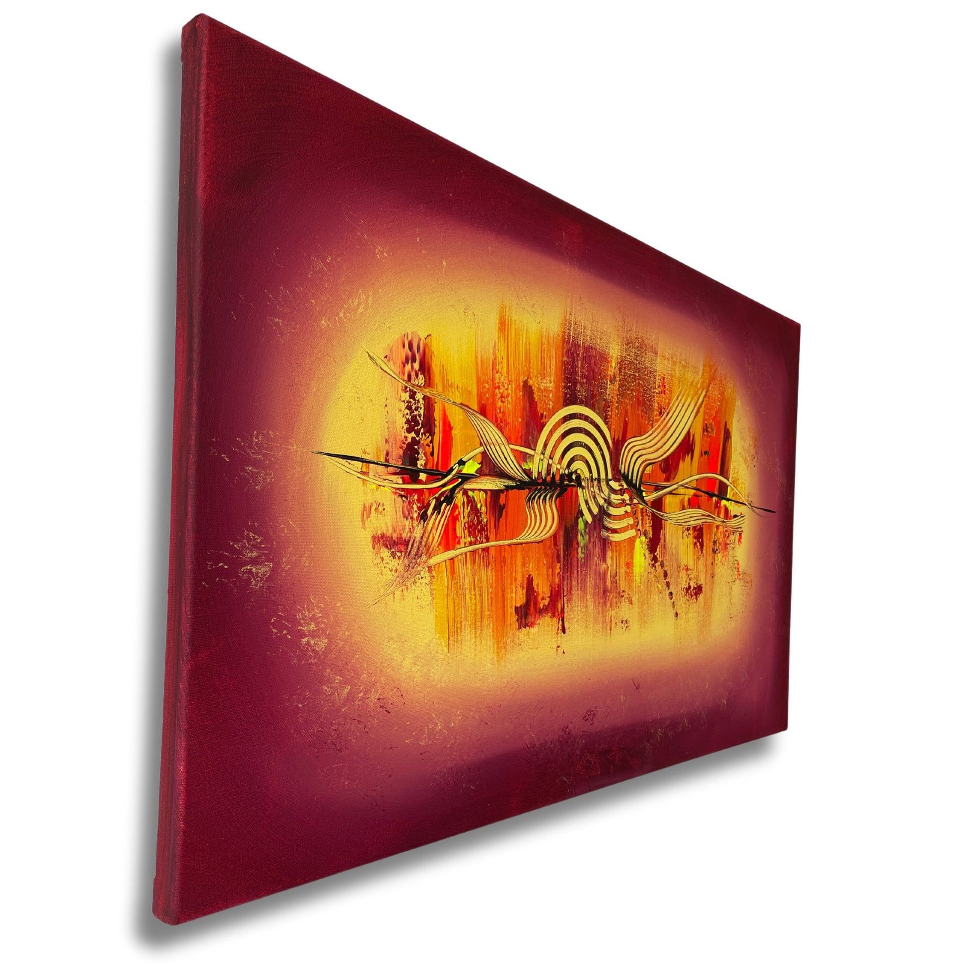 gemälde abstrakte kunst leinwand im modernen Design für ein schönes Esszimmer.