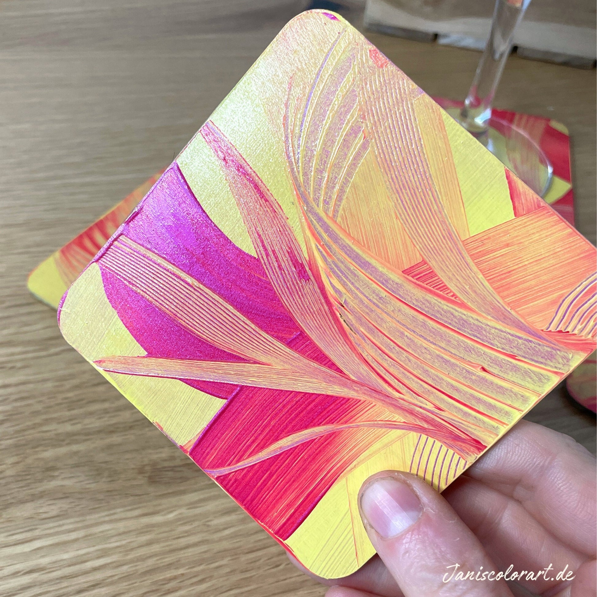 Moderne Untersetzer für Gläser - für Hausbar und Tischdeko. Perfekte Geschenkidee.