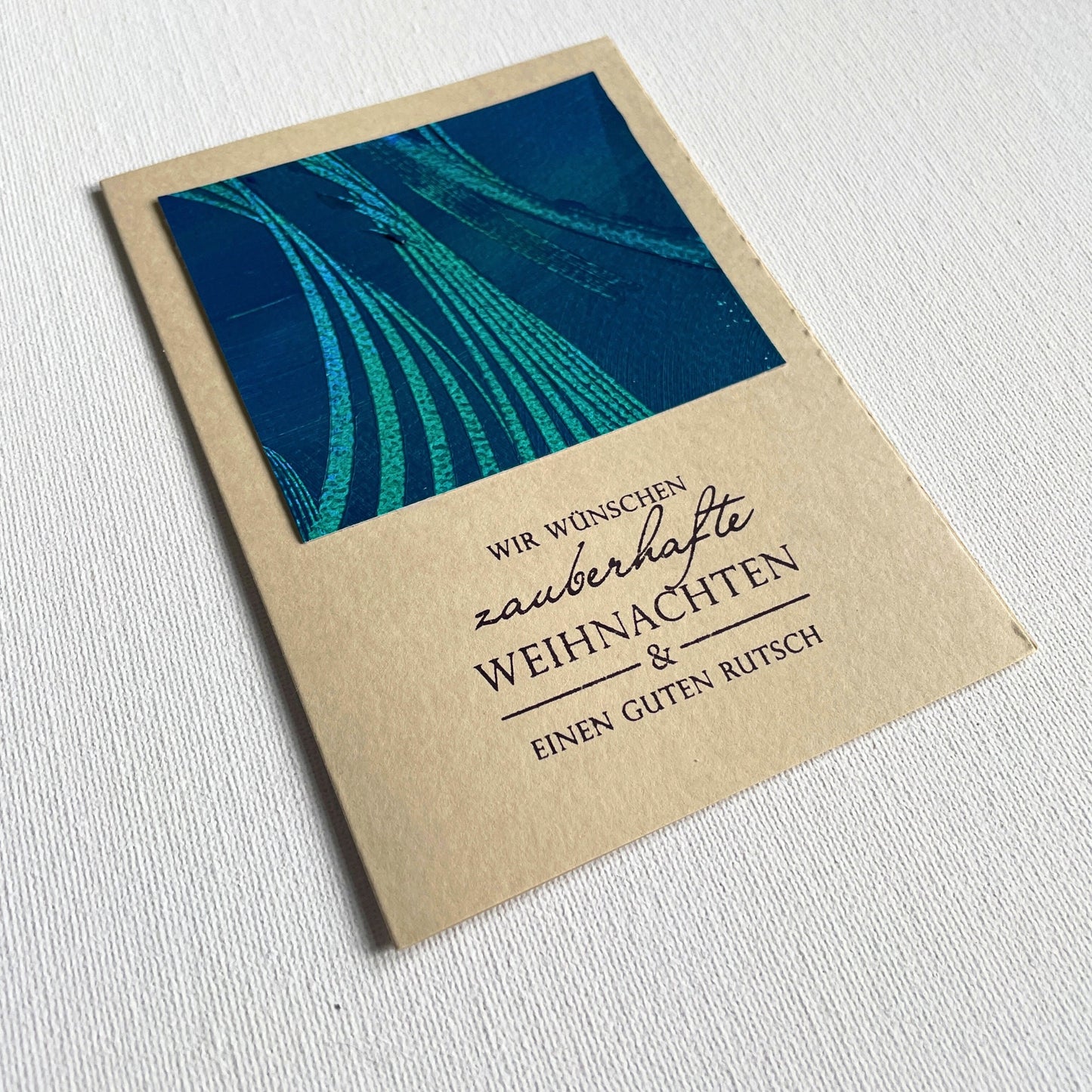 3er Set Grußkarten Frohr Weihnachten und Guten Rutsch