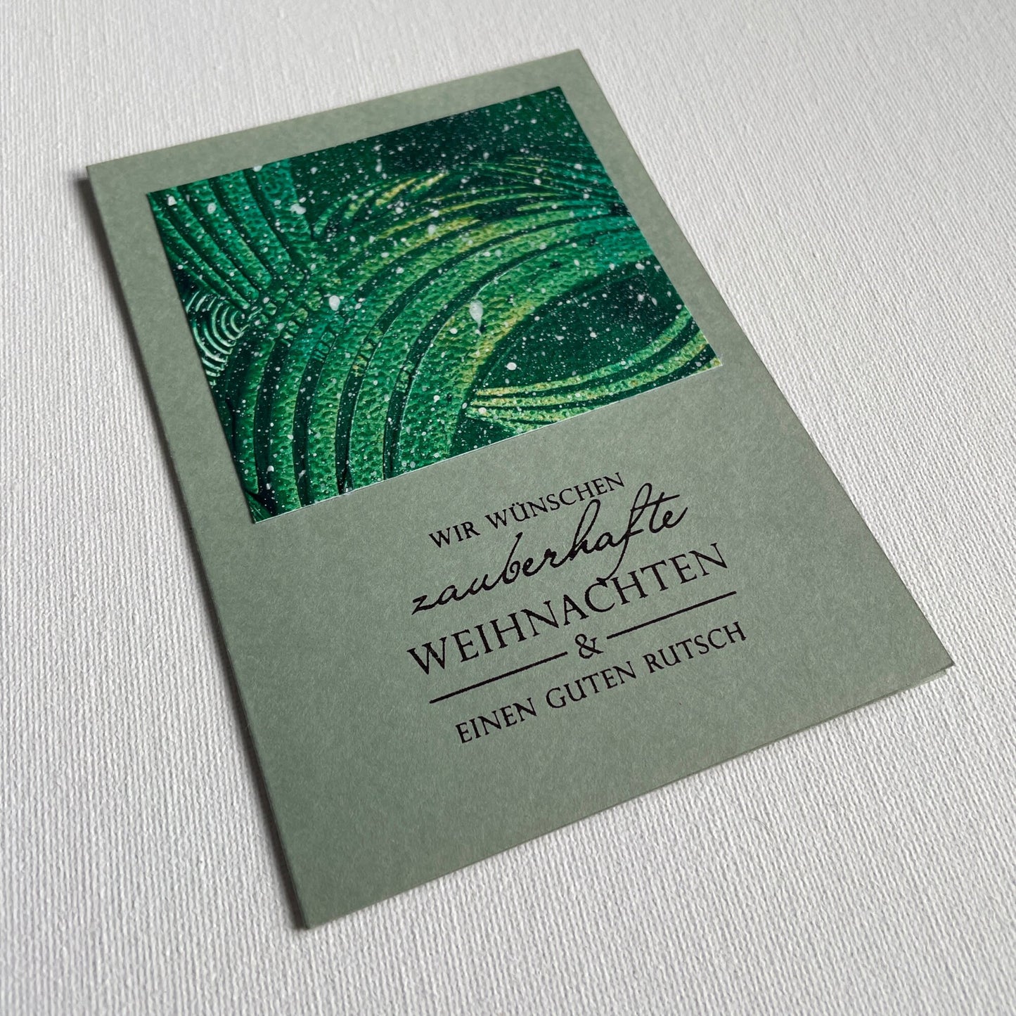 3er Set Grußkarten Frohr Weihnachten und Guten Rutsch