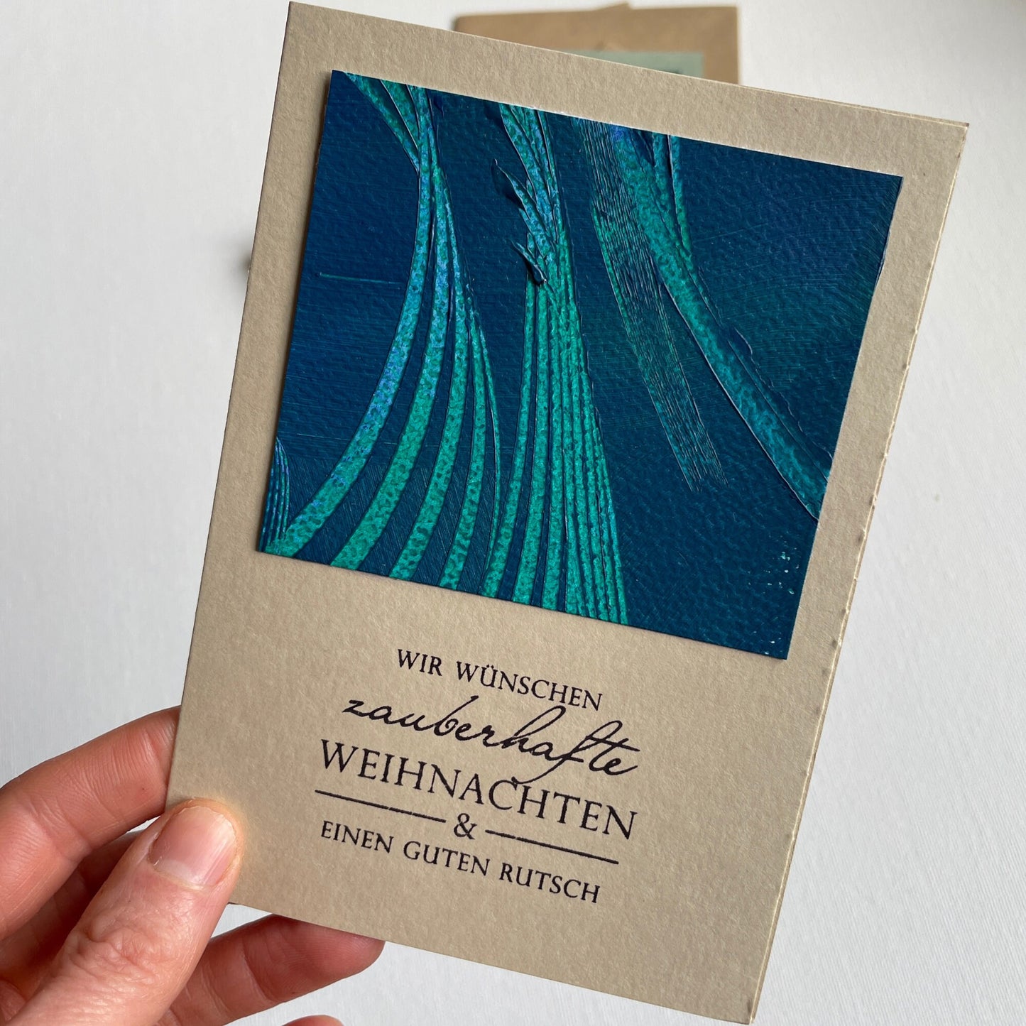 3er Set Grußkarten Frohr Weihnachten und Guten Rutsch