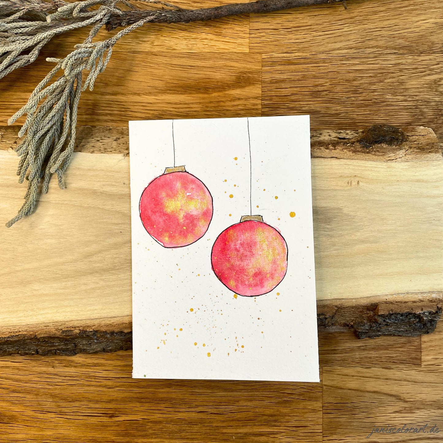 weihnachtskarten aquarell kaufen: handgemachte weihnachtskarten für liebe Weihnachtsgrüße
