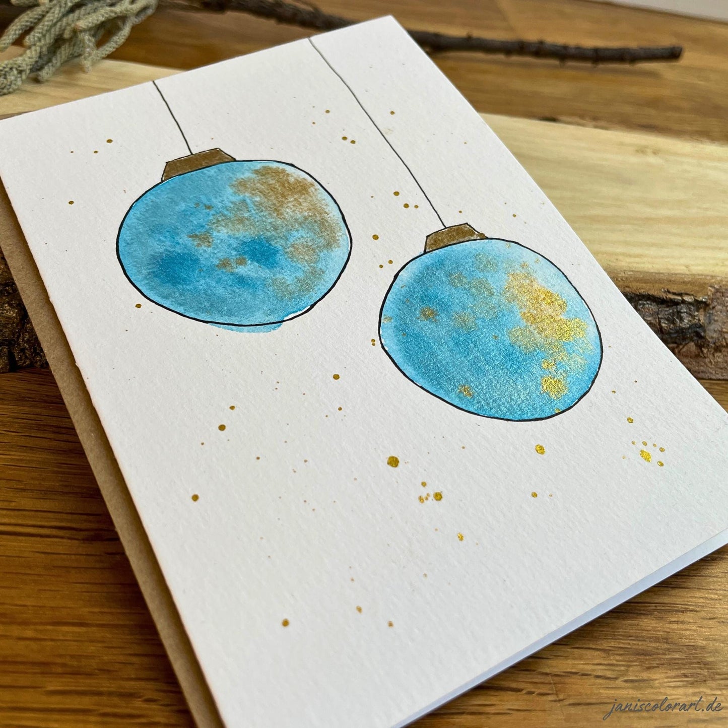 weihnachtskarten aquarell kaufen: handgemachte weihnachtskarten für liebe Weihnachtsgrüße