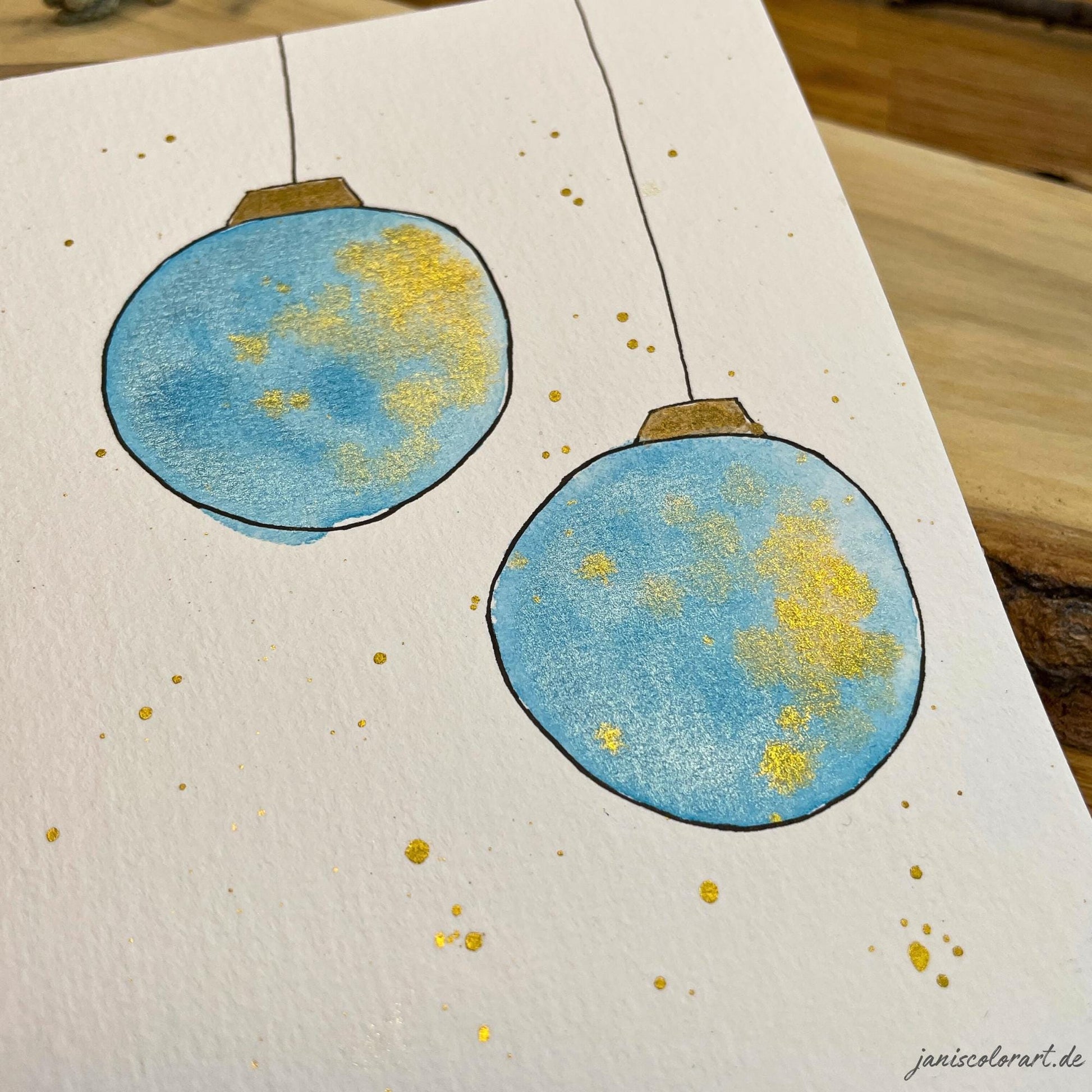weihnachtskarten aquarell kaufen: handgemachte weihnachtskarten für liebe Weihnachtsgrüße
