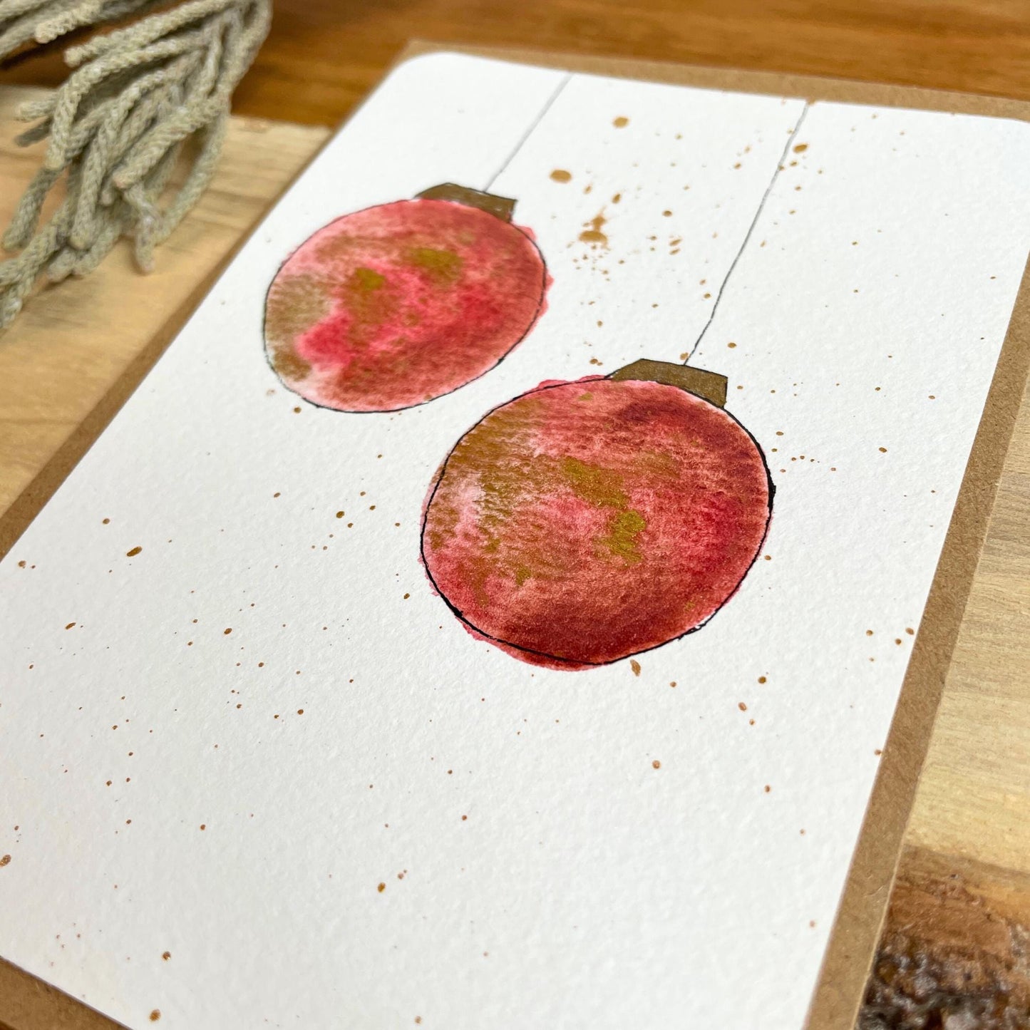 weihnachtskarten aquarell kaufen: handgemachte weihnachtskarten für liebe Weihnachtsgrüße