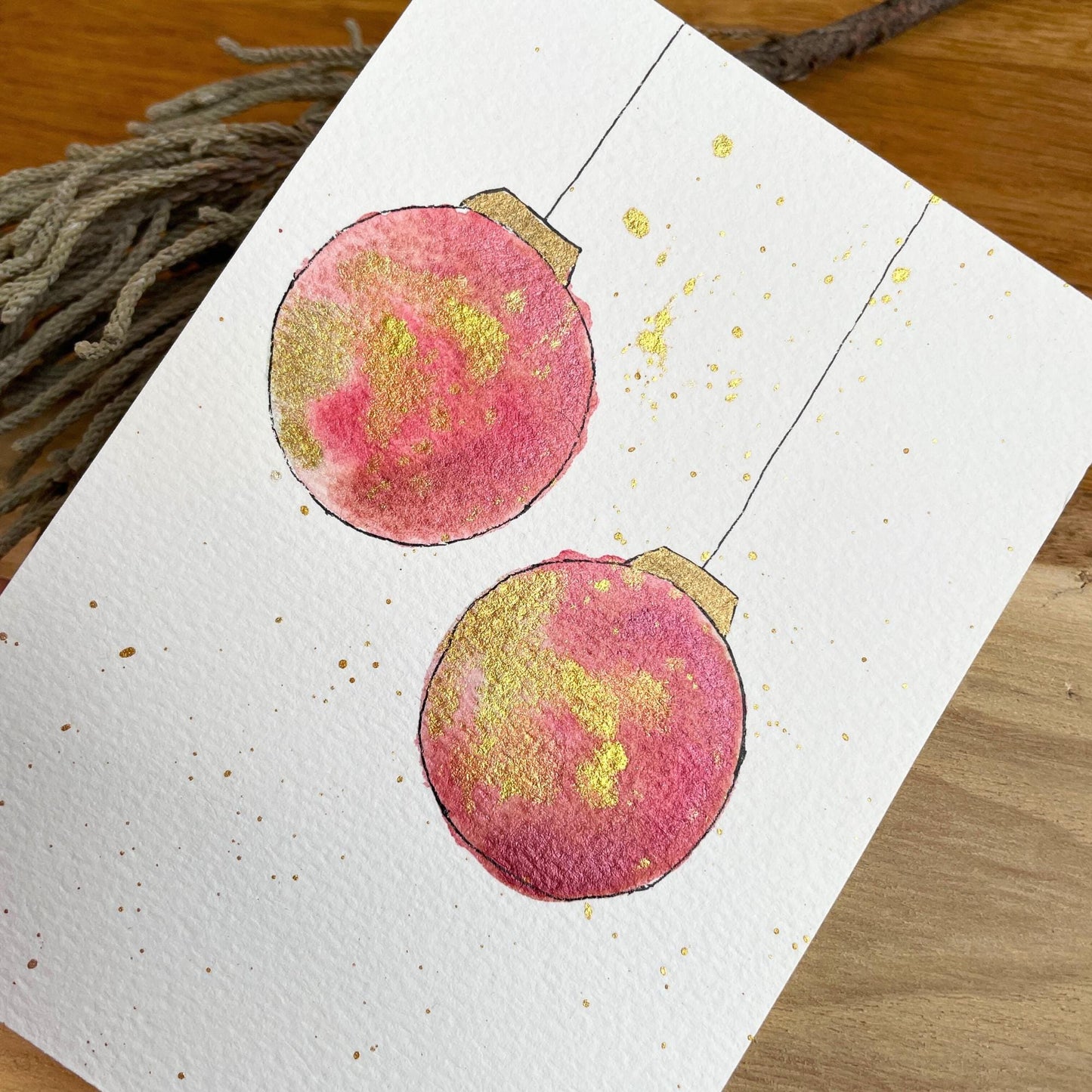 weihnachtskarten aquarell kaufen: handgemachte weihnachtskarten für liebe Weihnachtsgrüße