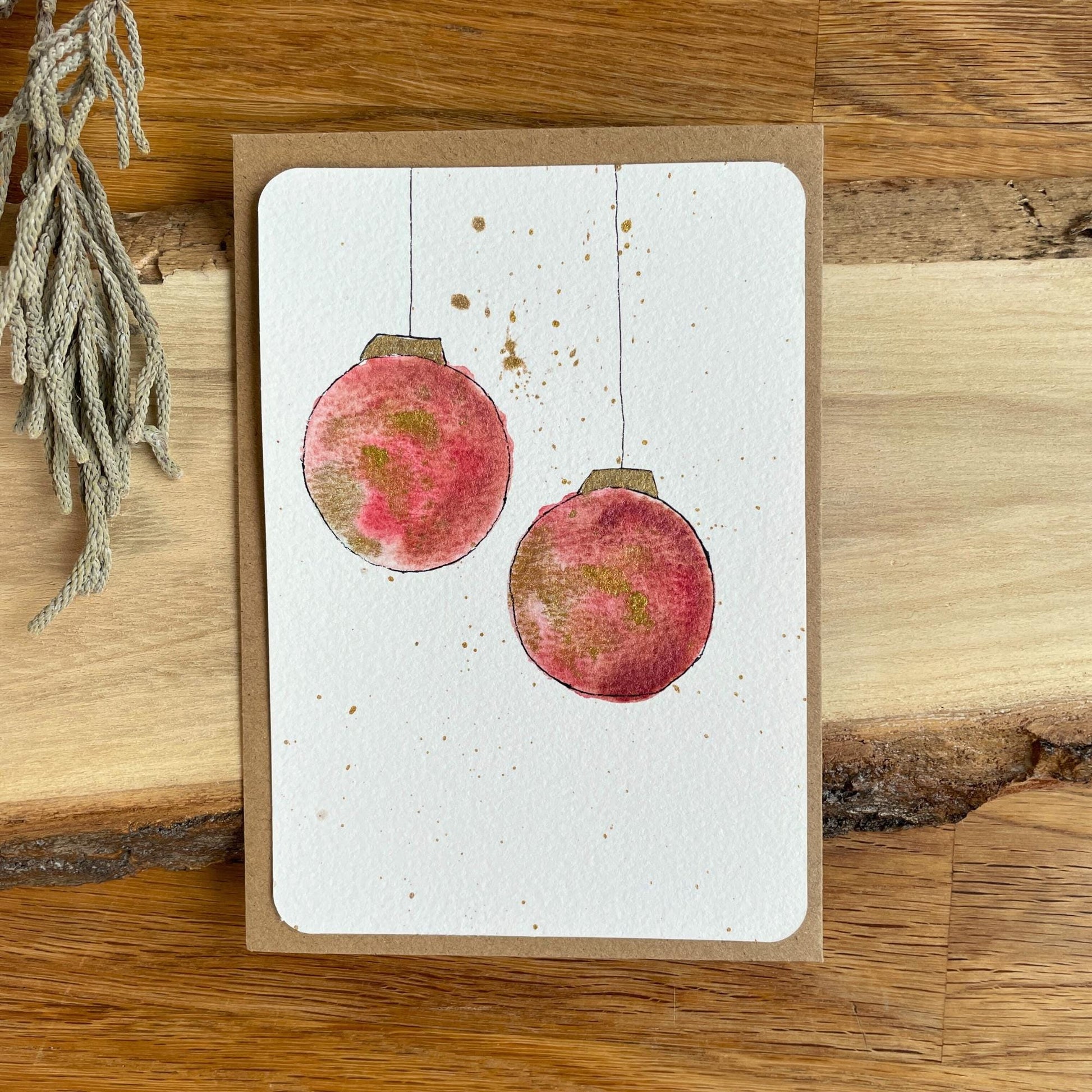 weihnachtskarten aquarell kaufen: handgemachte weihnachtskarten für liebe Weihnachtsgrüße