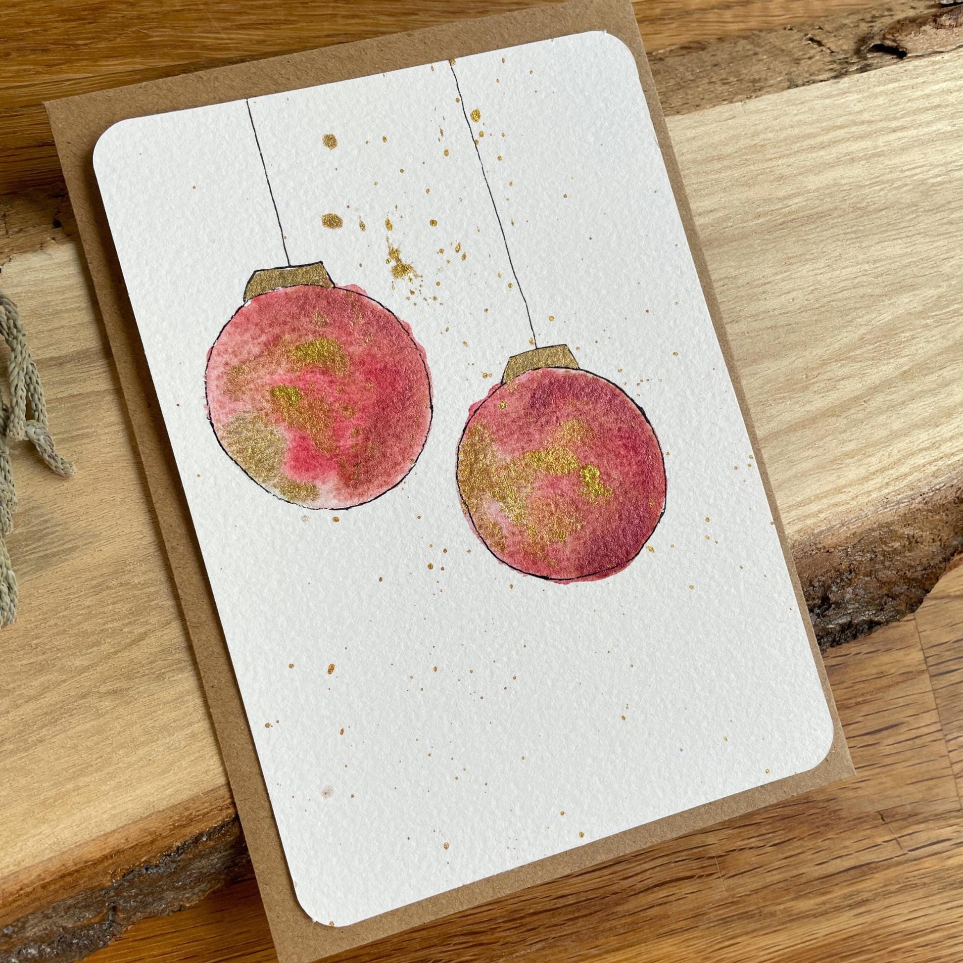 weihnachtskarten aquarell kaufen: handgemachte weihnachtskarten für liebe Weihnachtsgrüße