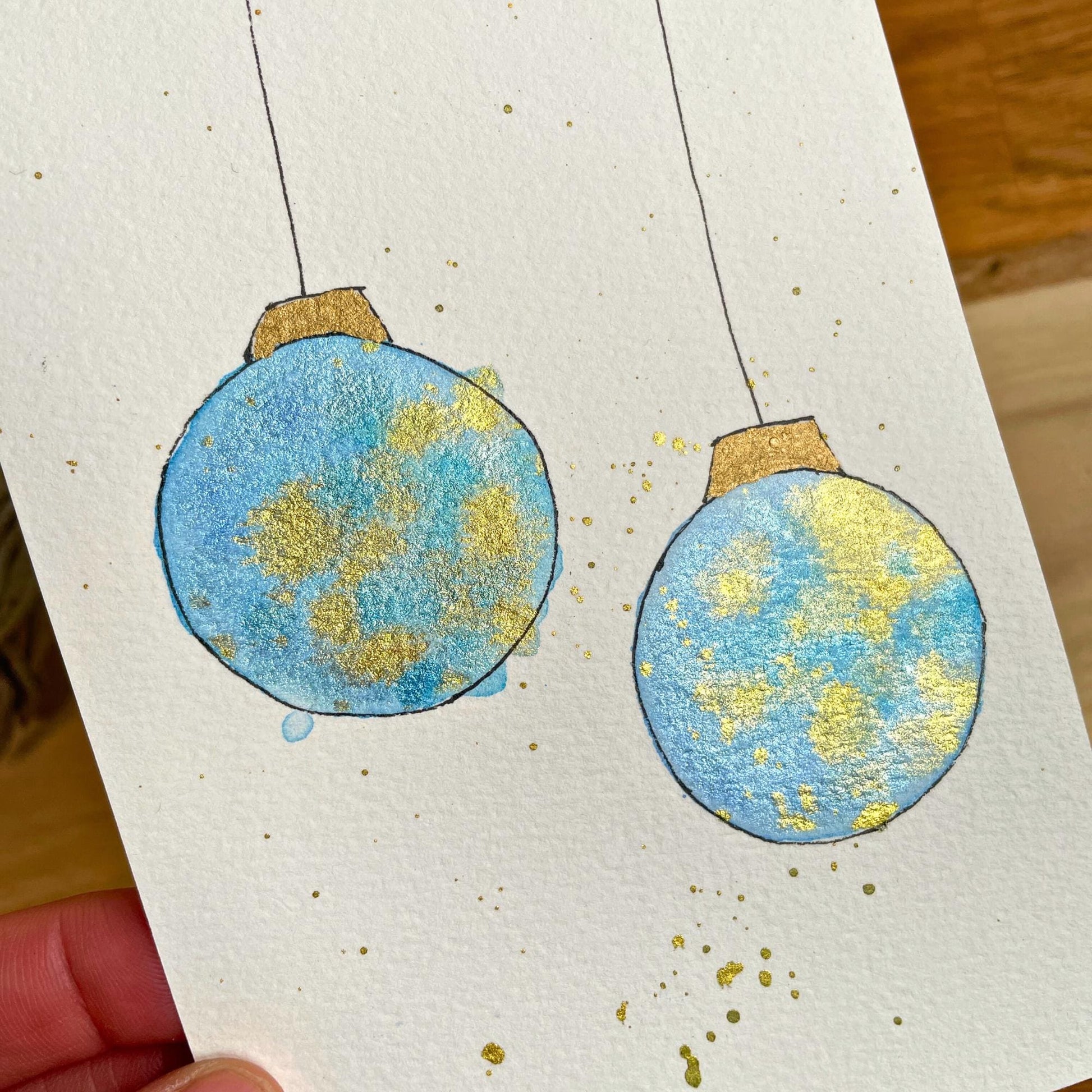 weihnachtskarten aquarell kaufen: handgemachte weihnachtskarten für liebe Weihnachtsgrüße