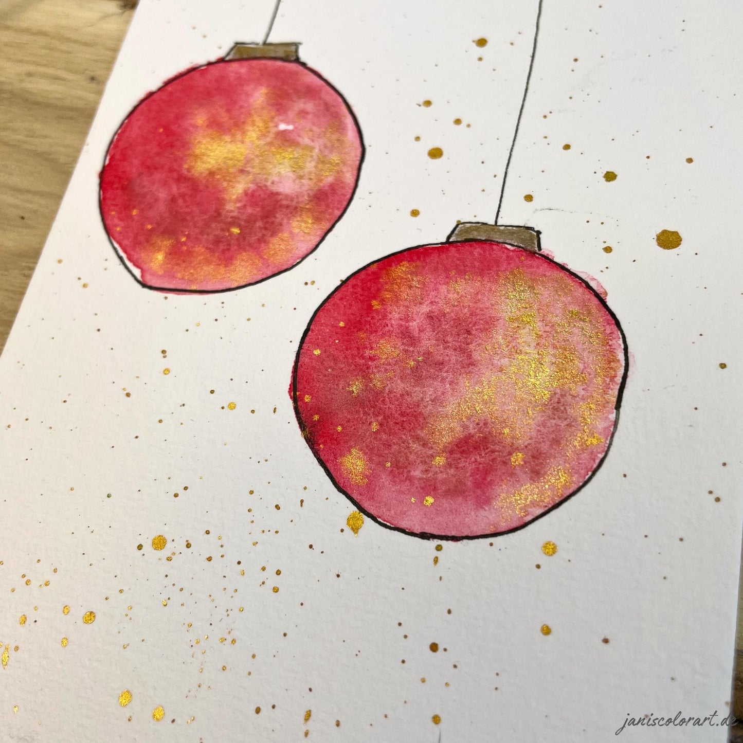weihnachtskarten aquarell kaufen: handgemachte weihnachtskarten für liebe Weihnachtsgrüße