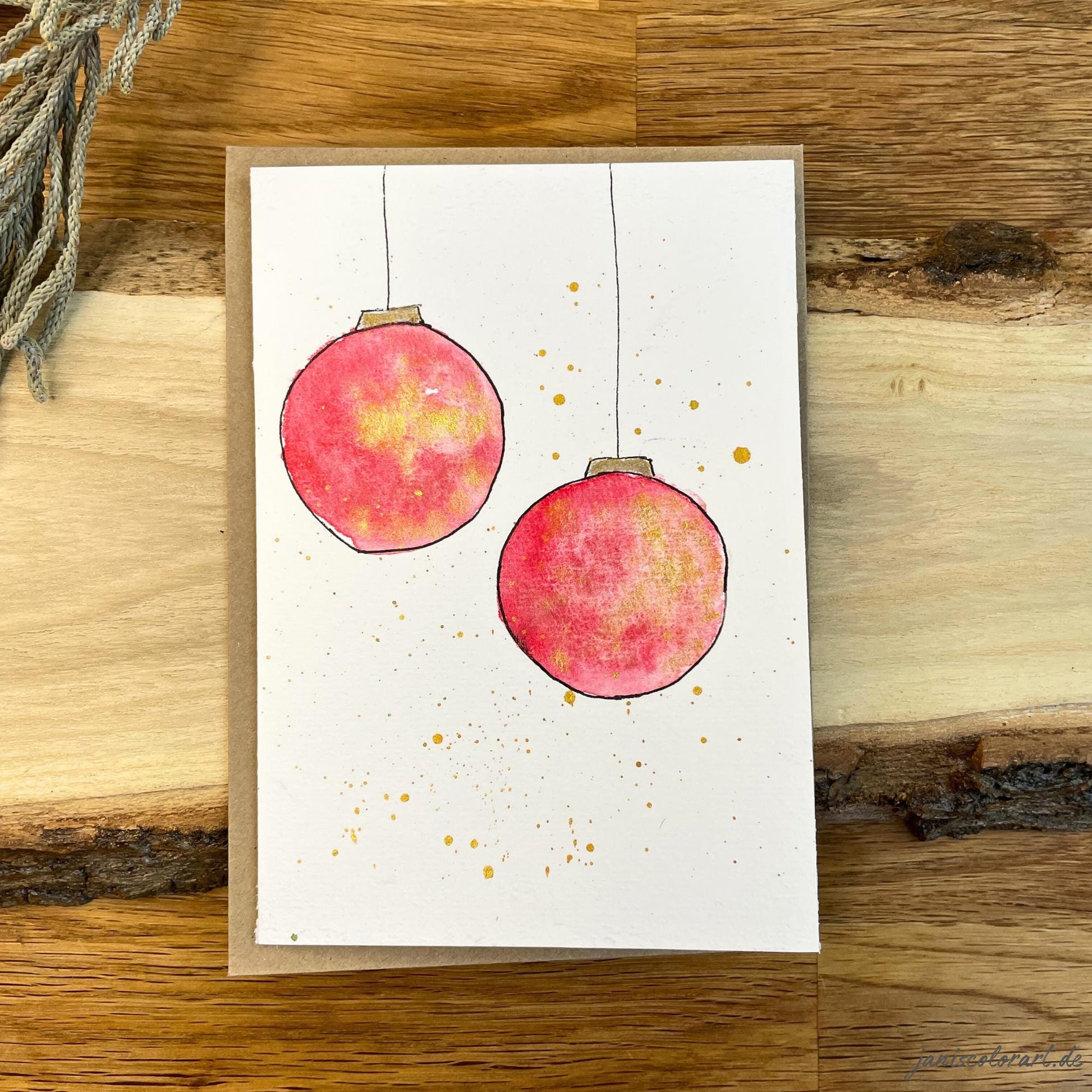weihnachtskarten aquarell kaufen: handgemachte weihnachtskarten für liebe Weihnachtsgrüße