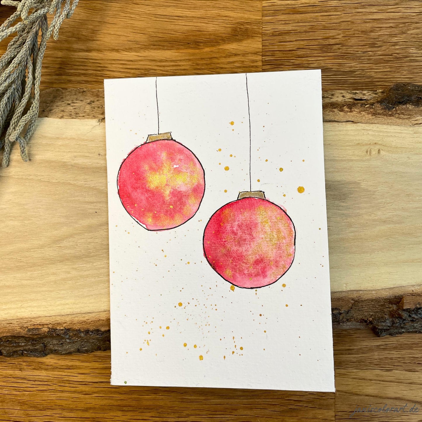 weihnachtskarten aquarell kaufen: handgemachte weihnachtskarten für liebe Weihnachtsgrüße