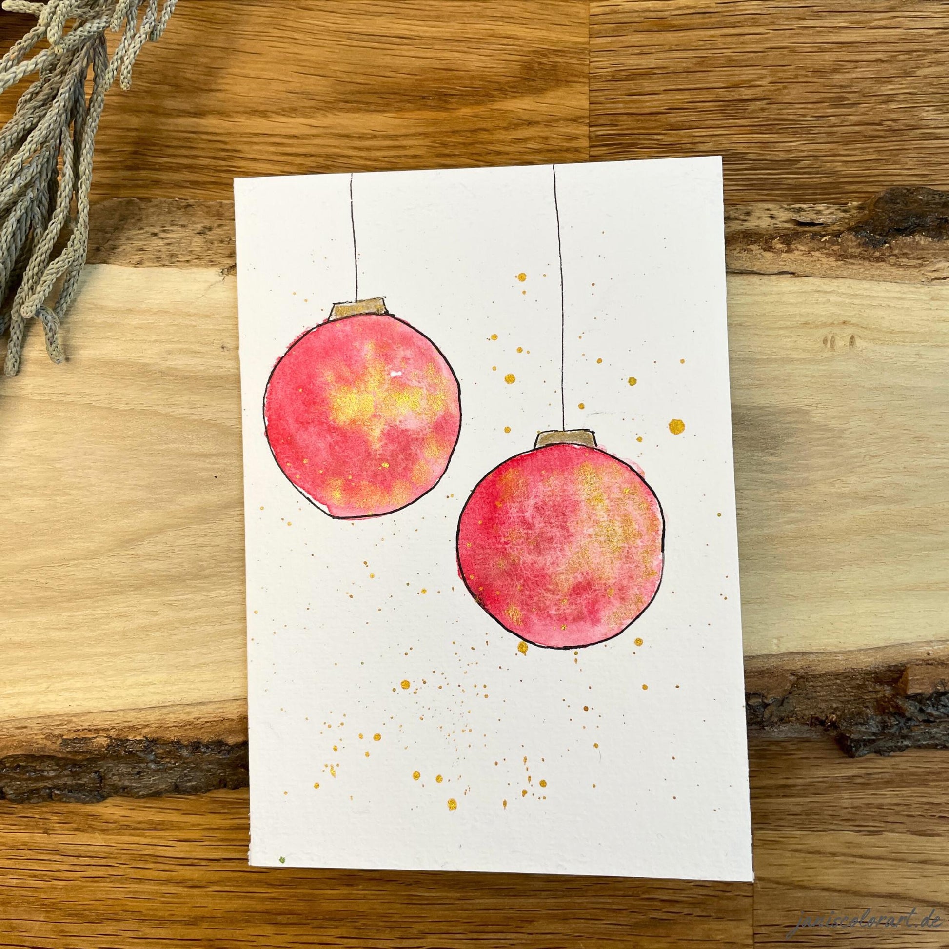 weihnachtskarten aquarell kaufen: handgemachte weihnachtskarten für liebe Weihnachtsgrüße