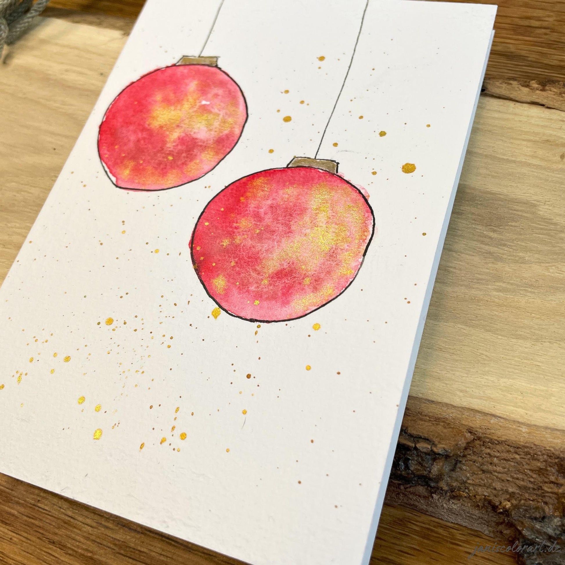 weihnachtskarten aquarell kaufen: handgemachte weihnachtskarten für liebe Weihnachtsgrüße