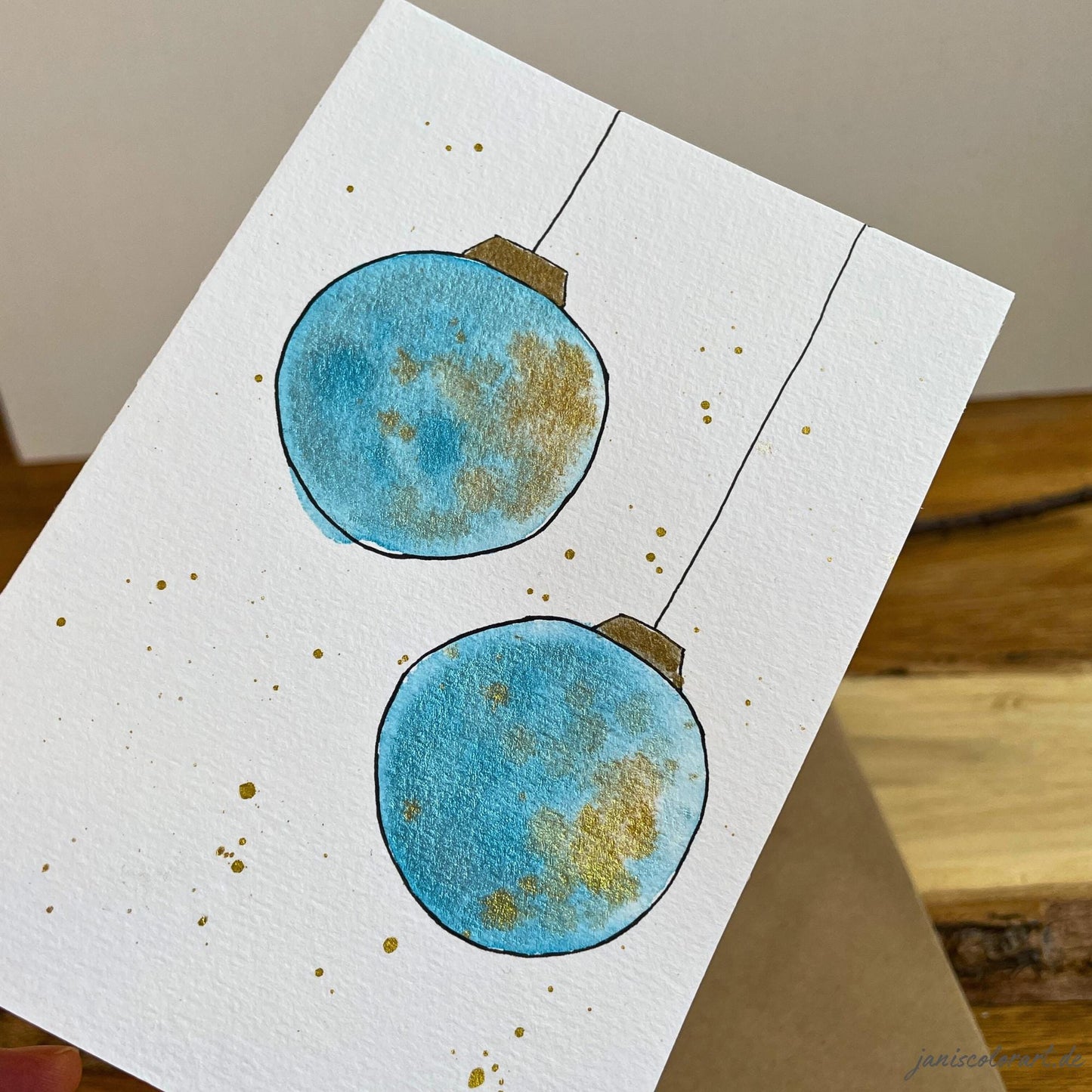 weihnachtskarten aquarell kaufen: handgemachte weihnachtskarten für liebe Weihnachtsgrüße