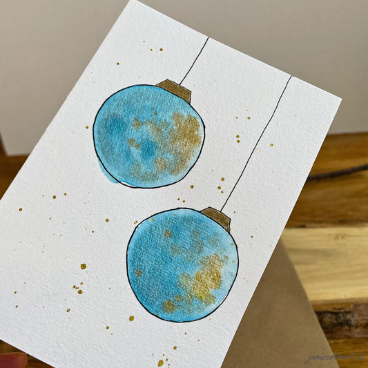 weihnachtskarten aquarell kaufen: handgemachte weihnachtskarten für liebe Weihnachtsgrüße
