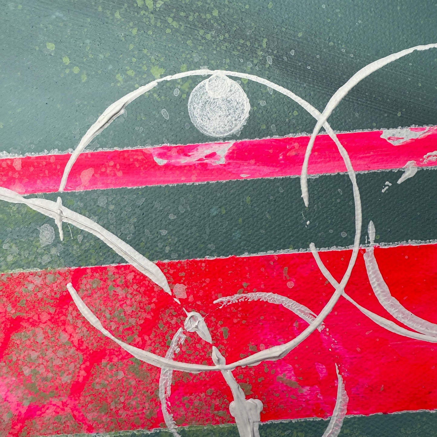 außergewöhnliche acrylbilder abstrakt. Das moderne Gemälde wurde von der Künstlerin Janiscolorart handgemalt.