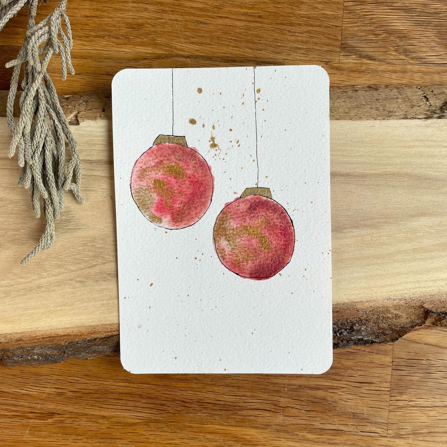 weihnachtskarten aquarell kaufen: handgemachte weihnachtskarten für liebe Weihnachtsgrüße