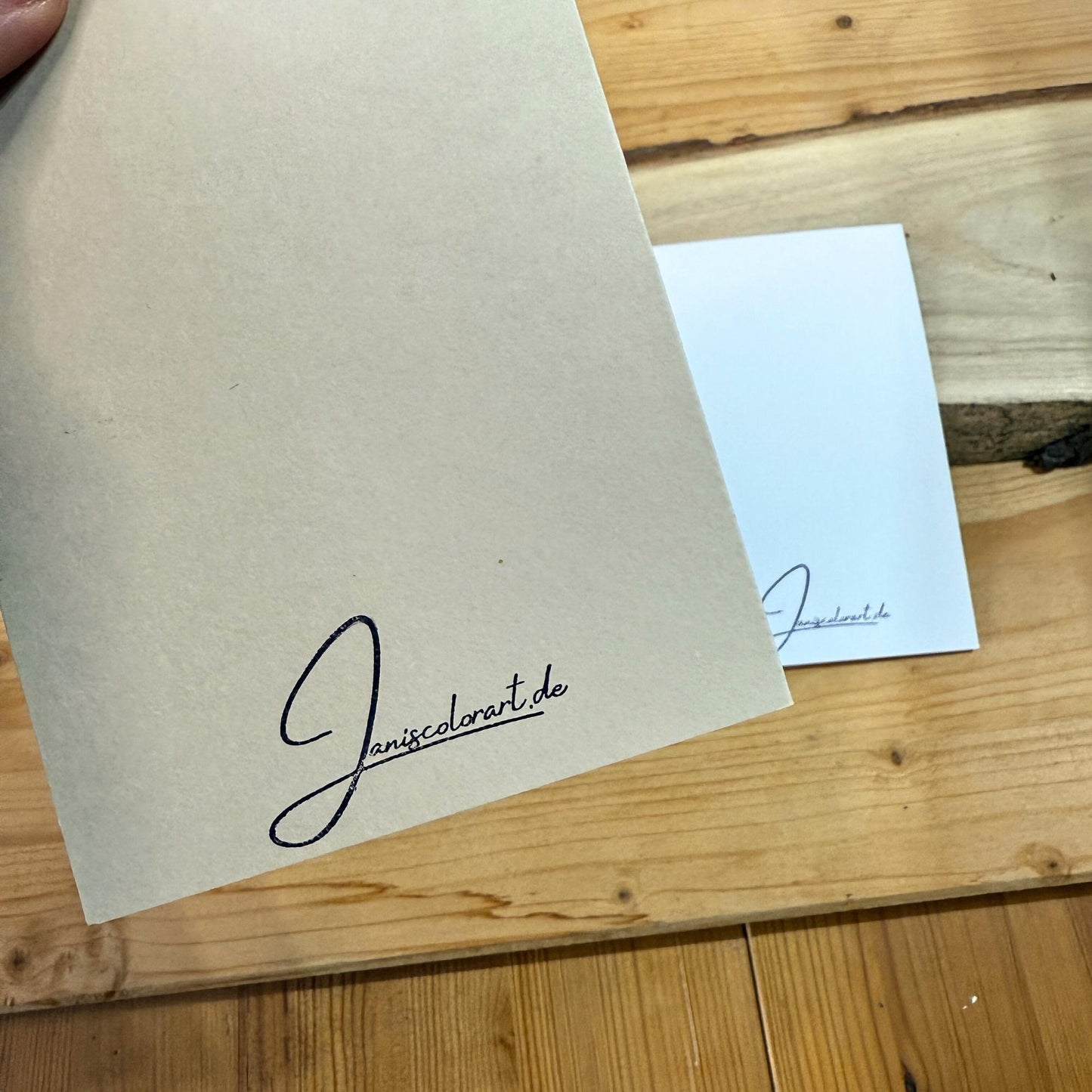 Weihnachtskarten Set Elegant mit Wachssiegel in Rot und Gold