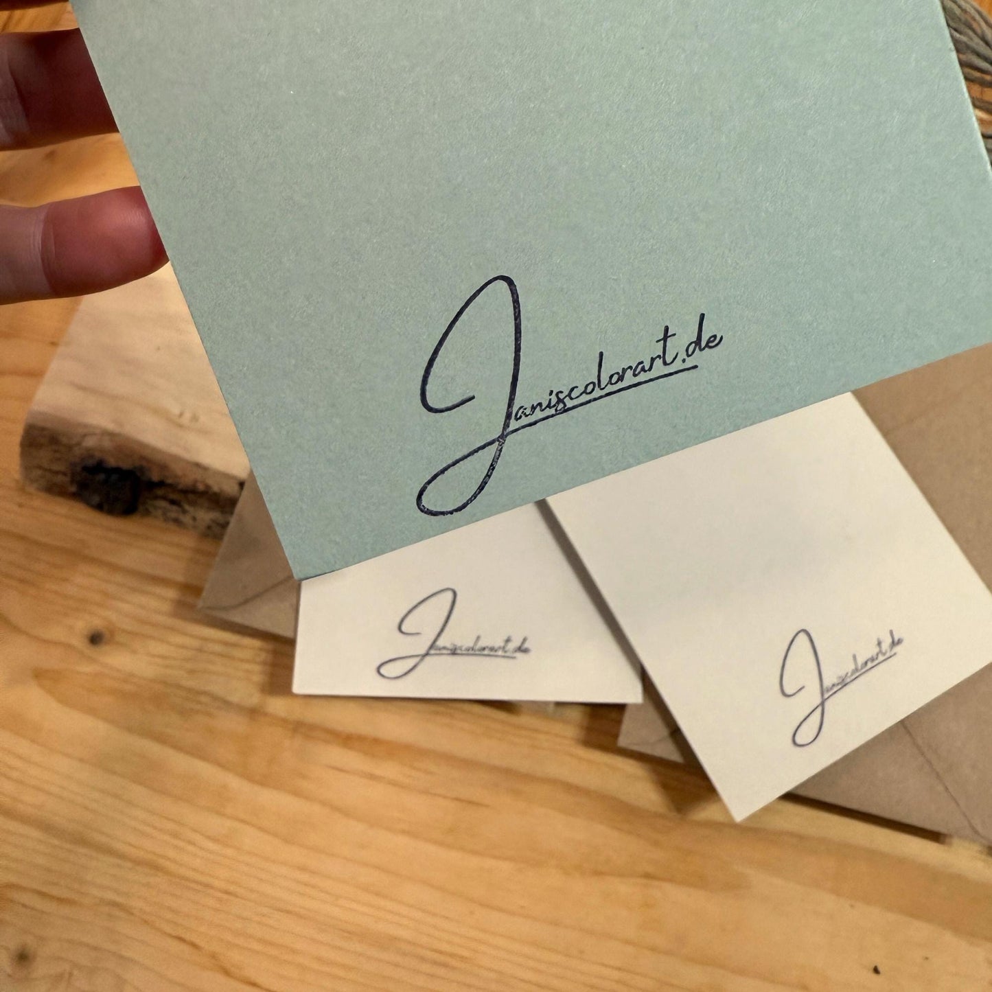 3er Set Weihnachtskarten "Frohes Fest" mit süßem Wichtel Design