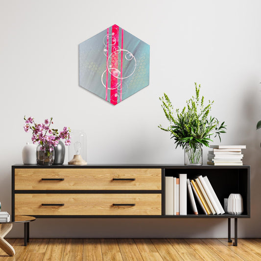 außergewöhnliche Gemälde abstrakt. Das moderne Gemälde wurde von der Künstlerin Janiscolorart handgemalt.