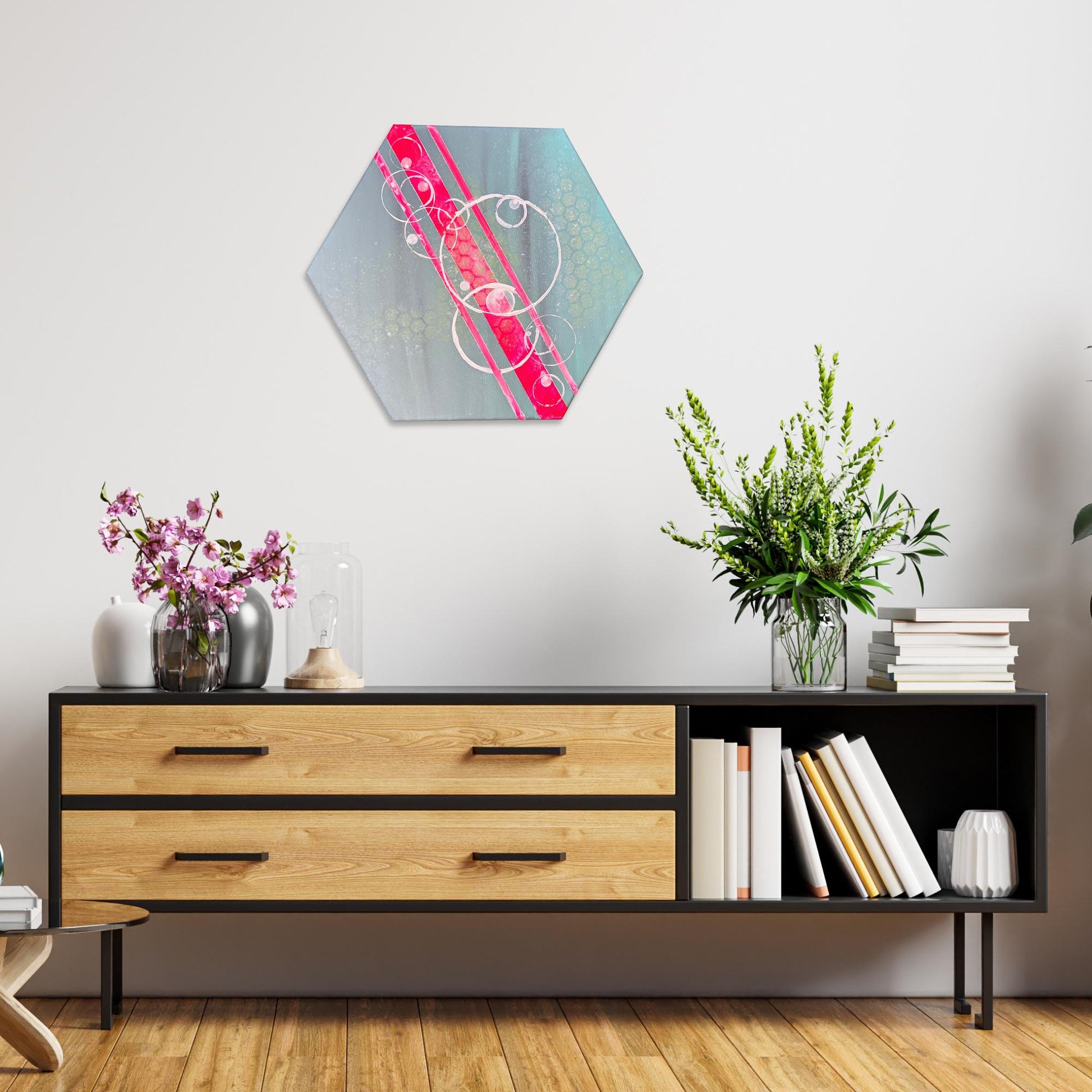 außergewöhnliche acrylbilder abstrakt. Das moderne Gemälde wurde von der Künstlerin Janiscolorart handgemalt.