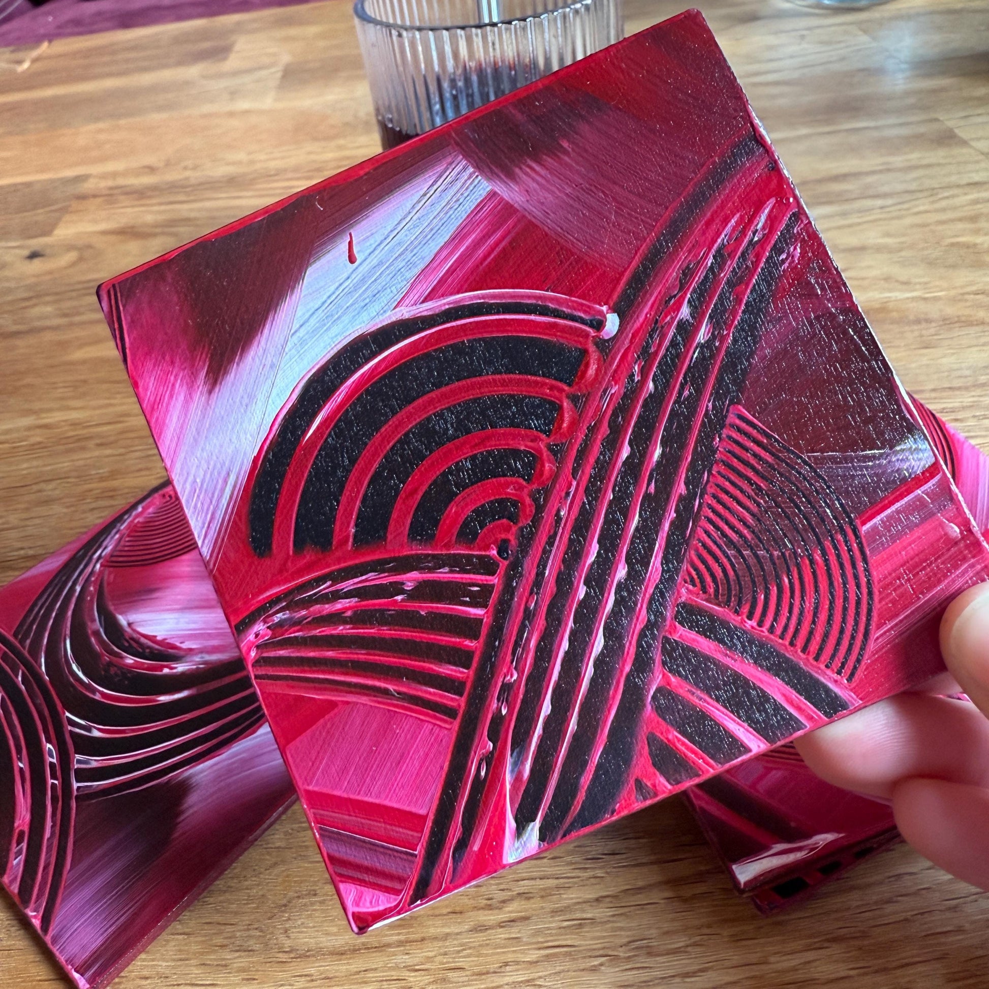 Moderne Untersetzer für Gläser - für Hausbar und Tischdeko. Perfekte Geschenkidee.