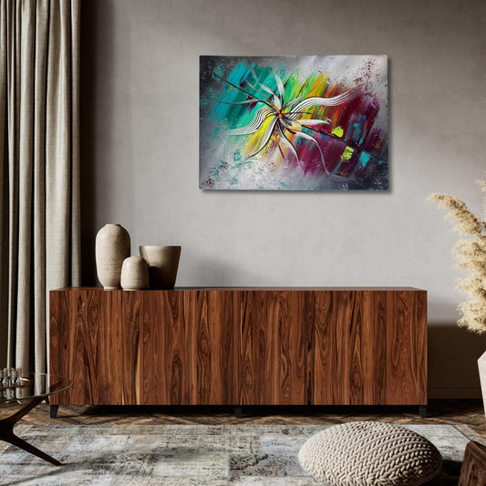 abstrakte kunst kaufen: original Gemälde der Künstlerin janiscolorart