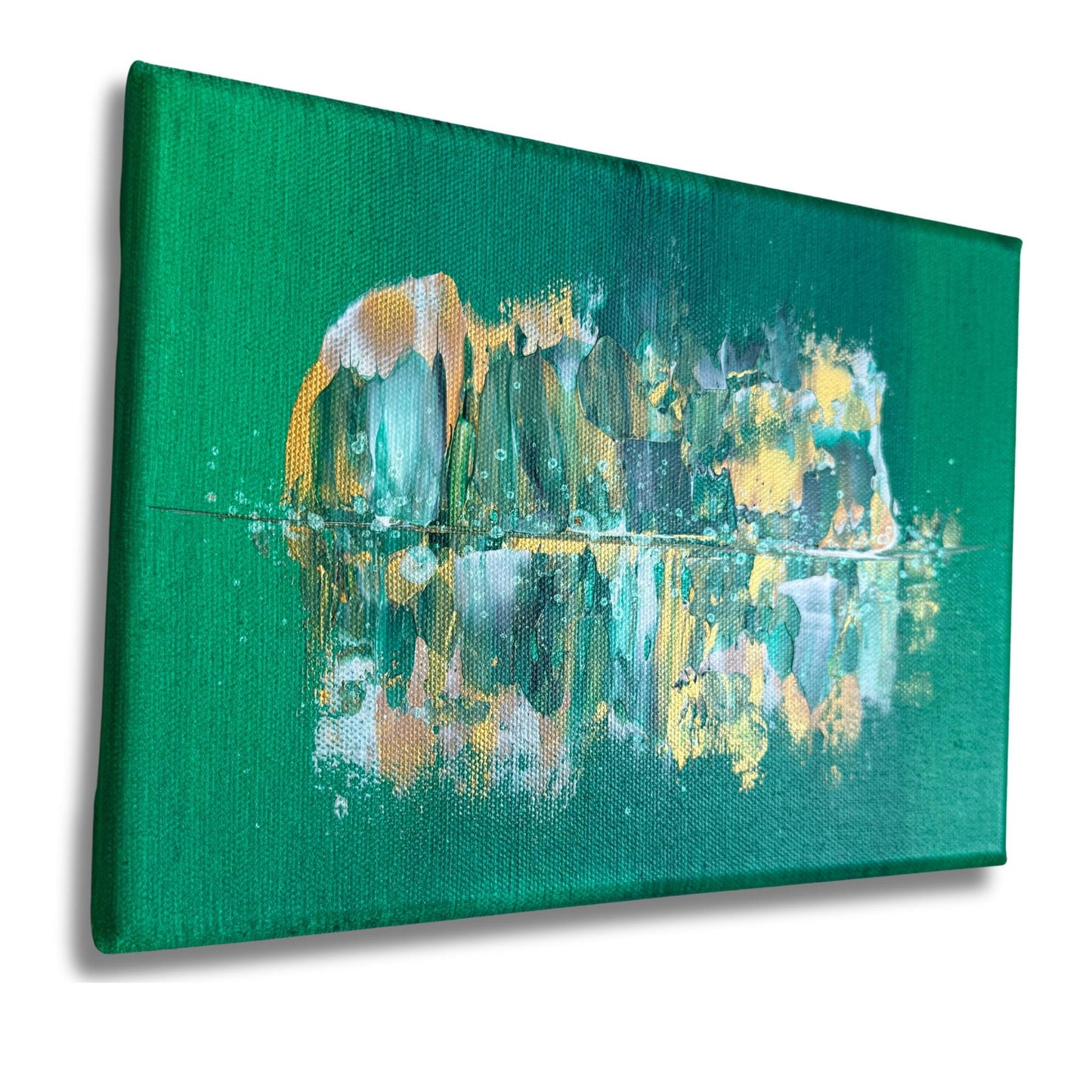 bezahlbare kunst online kaufen: Grünes Acrylbild für ein schönes Zuhause.